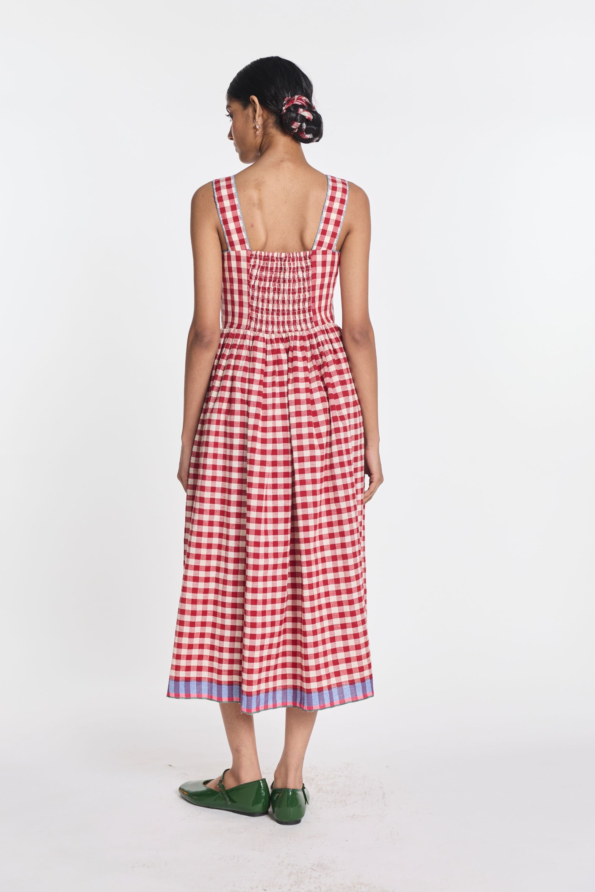 Azure Embroidered Dress