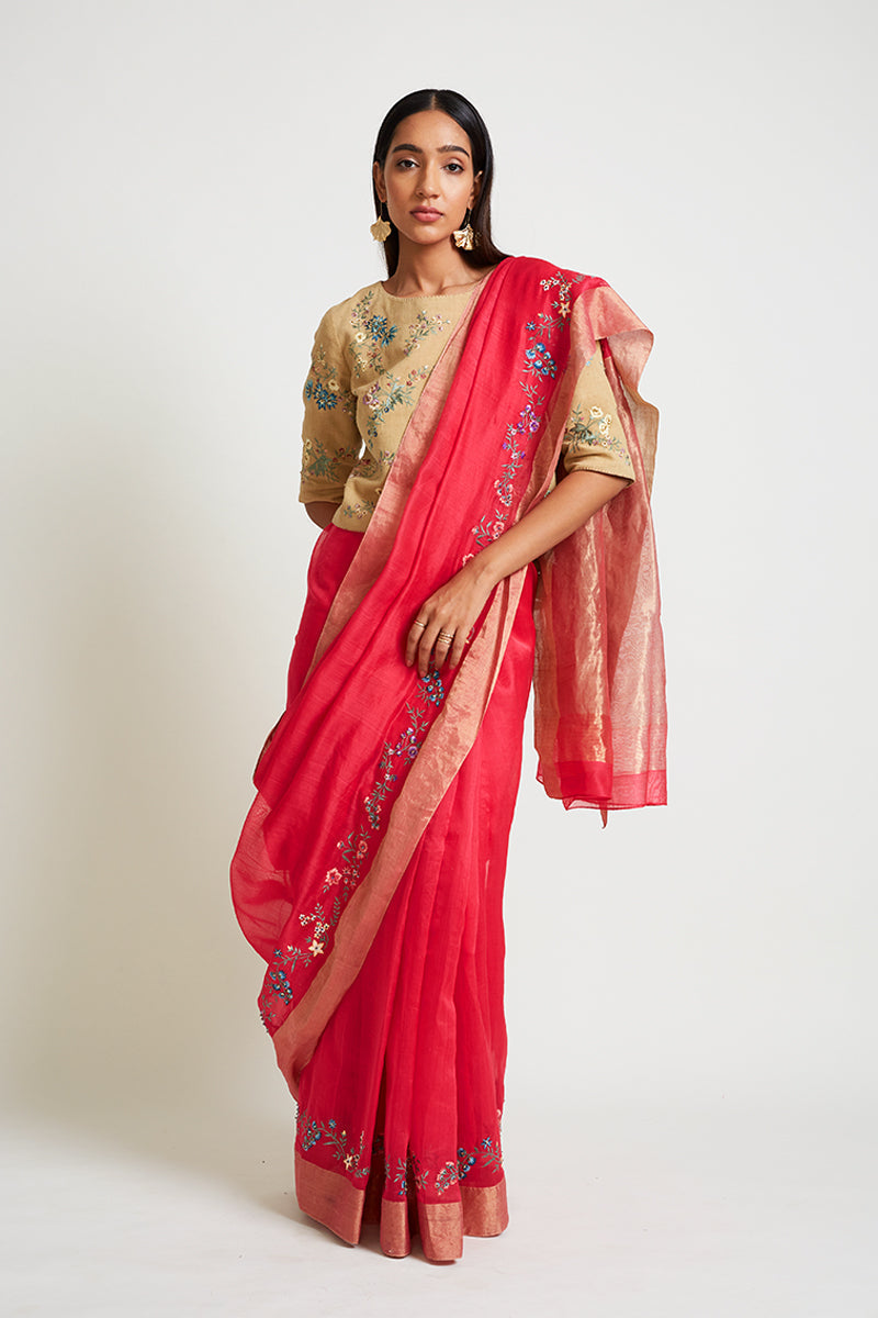 ACESTES EMBROIDERED SAREE