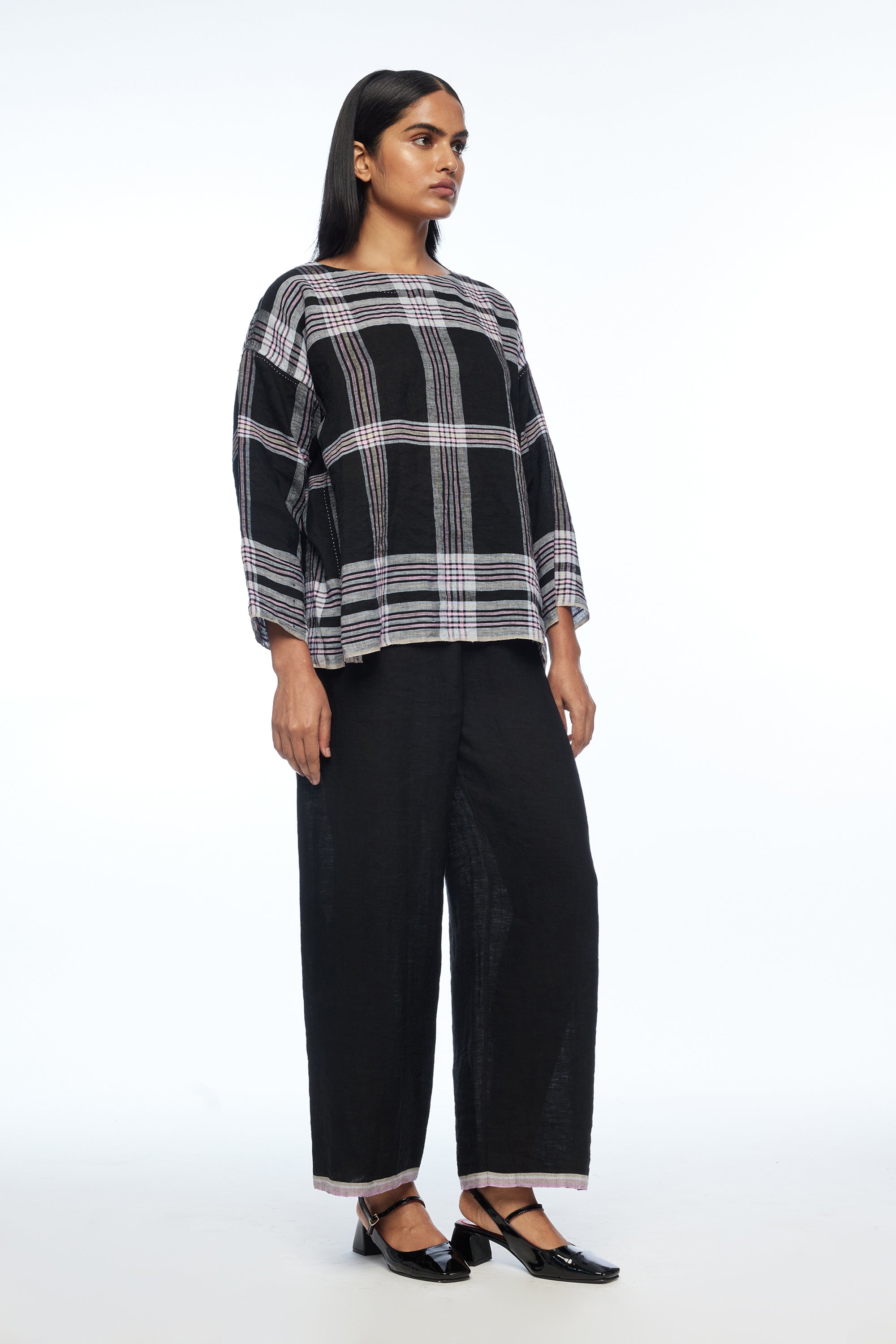 Caesia Boat Neck Boxy Top