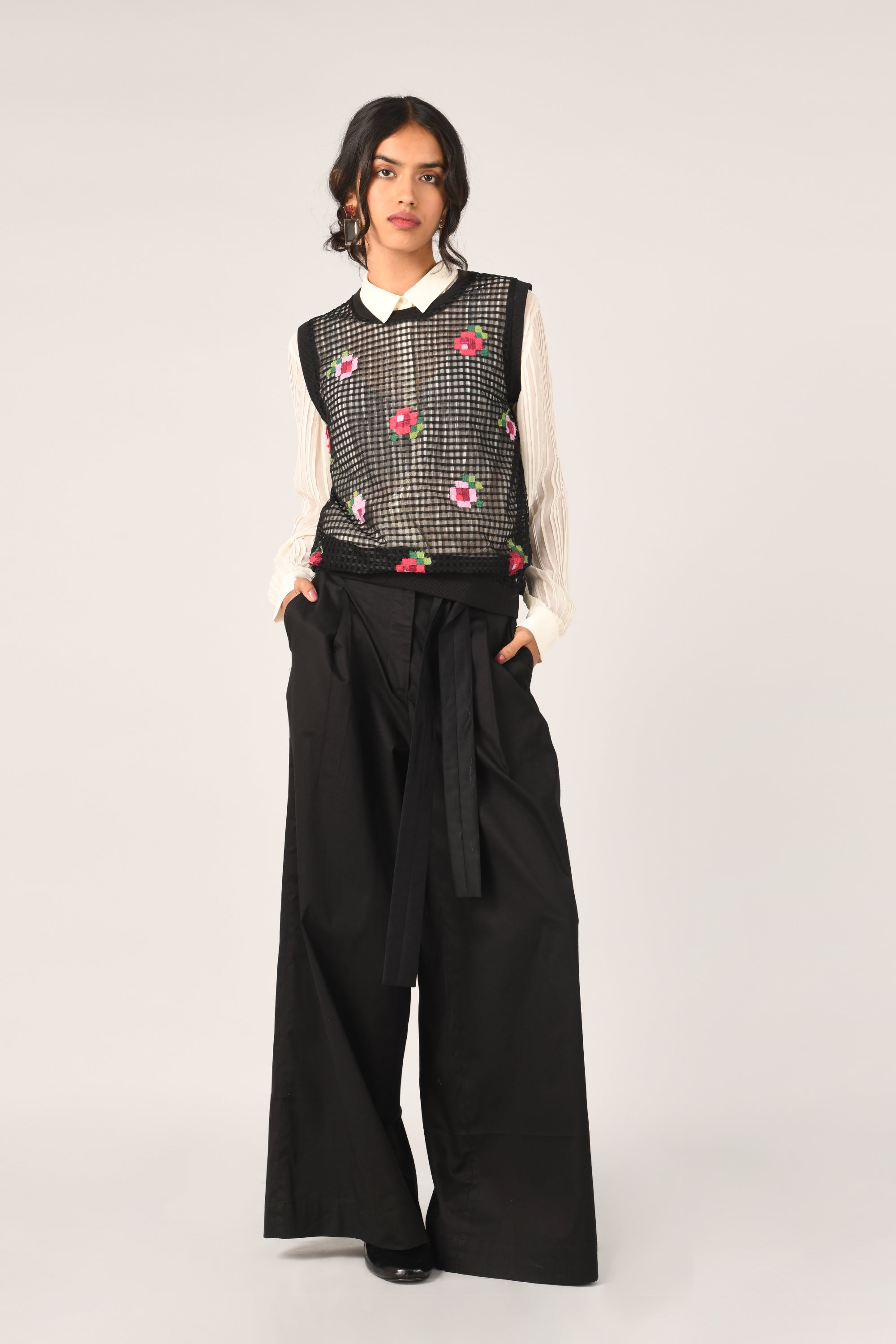 Teplitz Net Cardigan Top