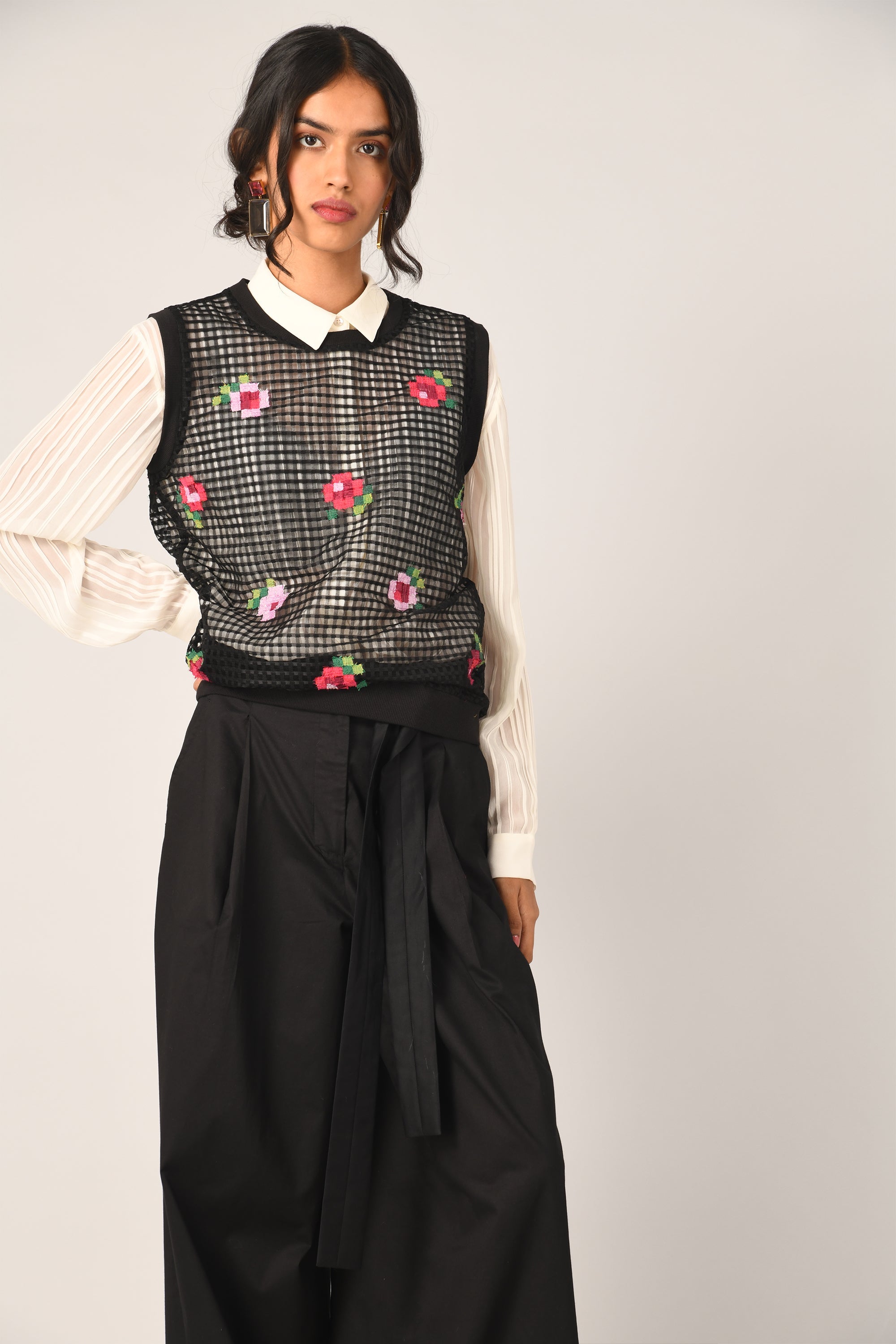 Teplitz Net Cardigan Top