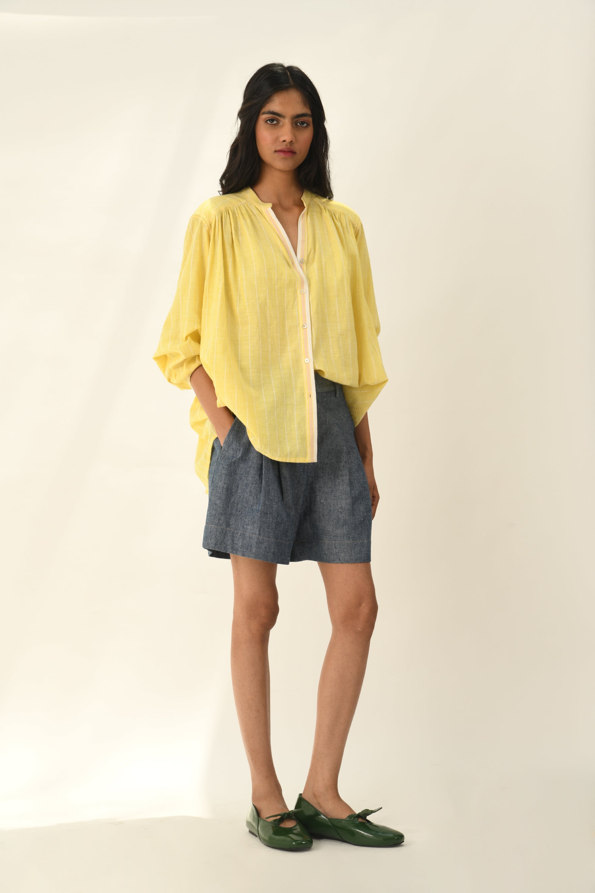 Sabinii Smocking Shirt