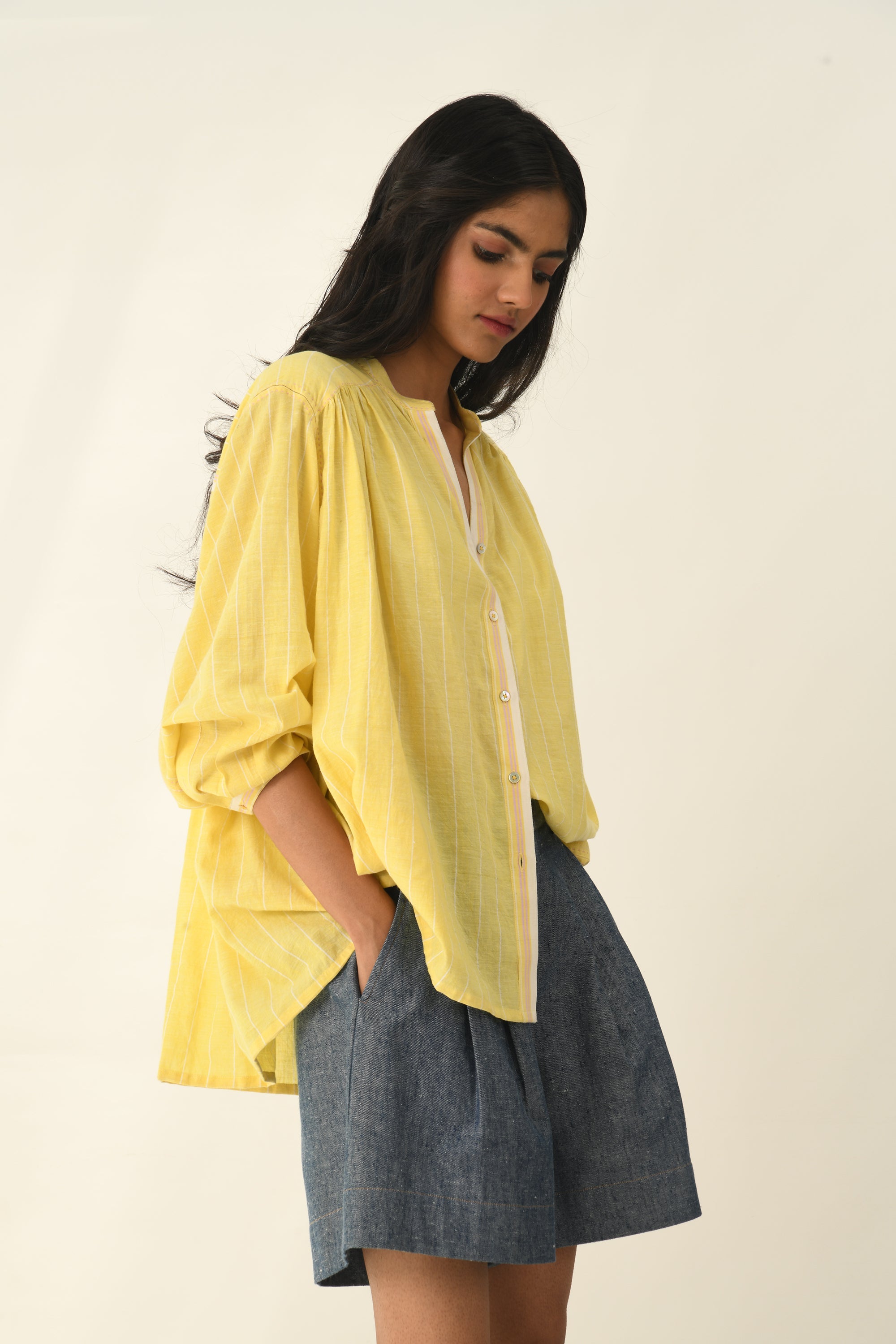 Sabinii Smocking Shirt