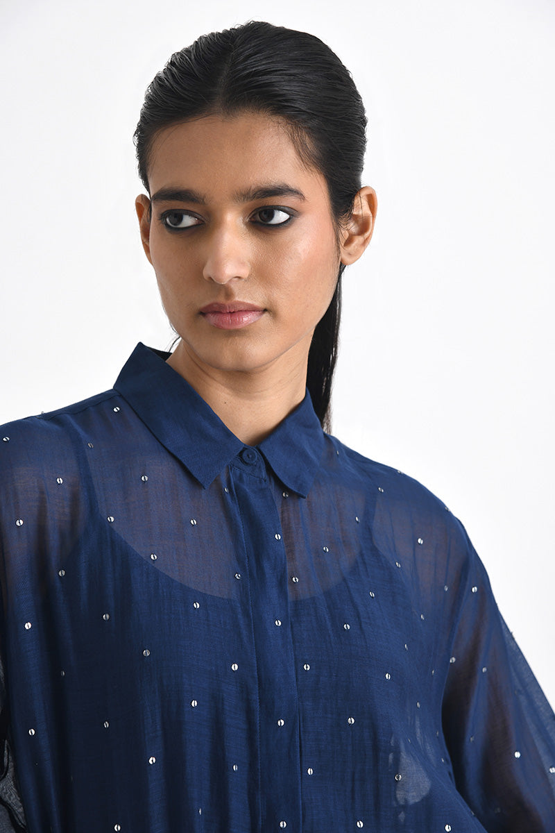Silver Sequin Shirt