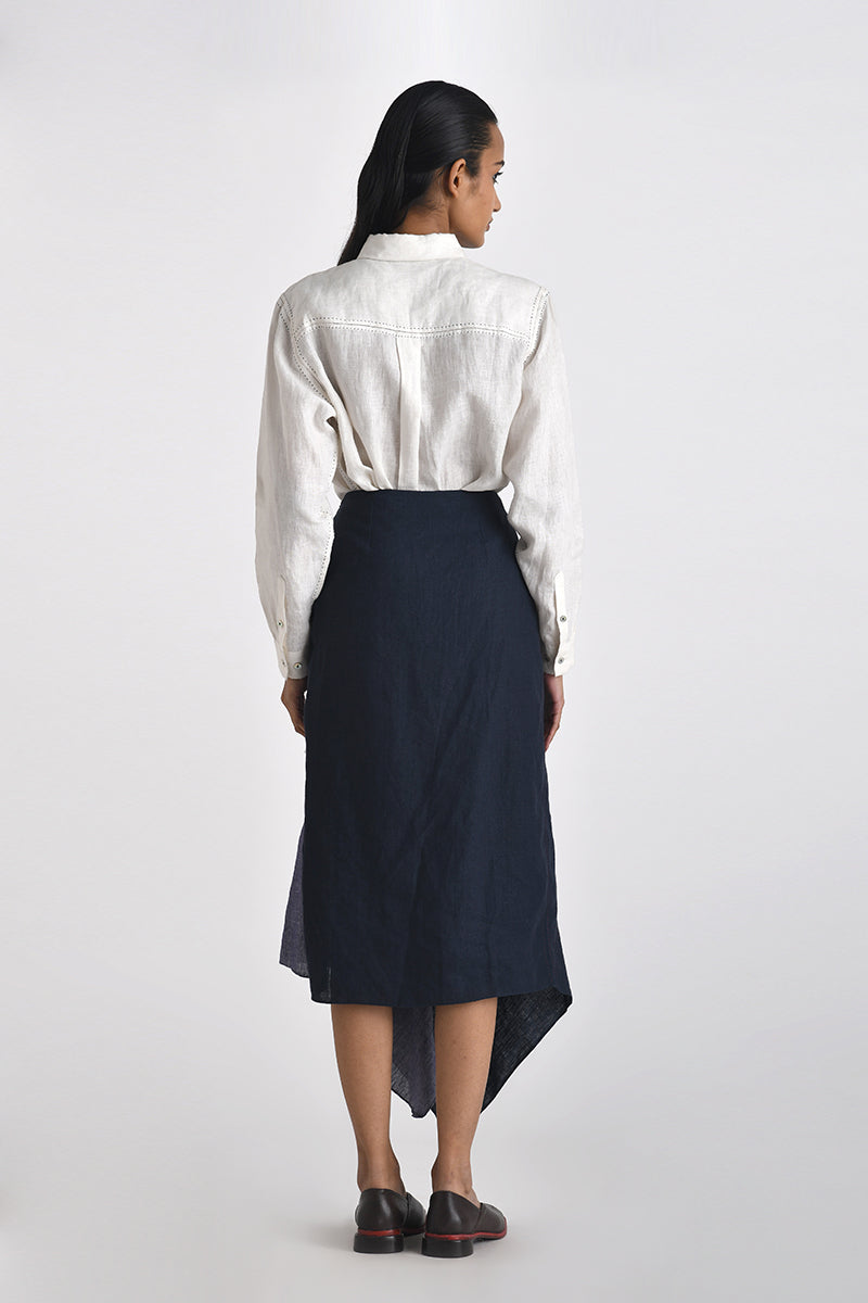 Agioi Embroidered Yoke Shirt