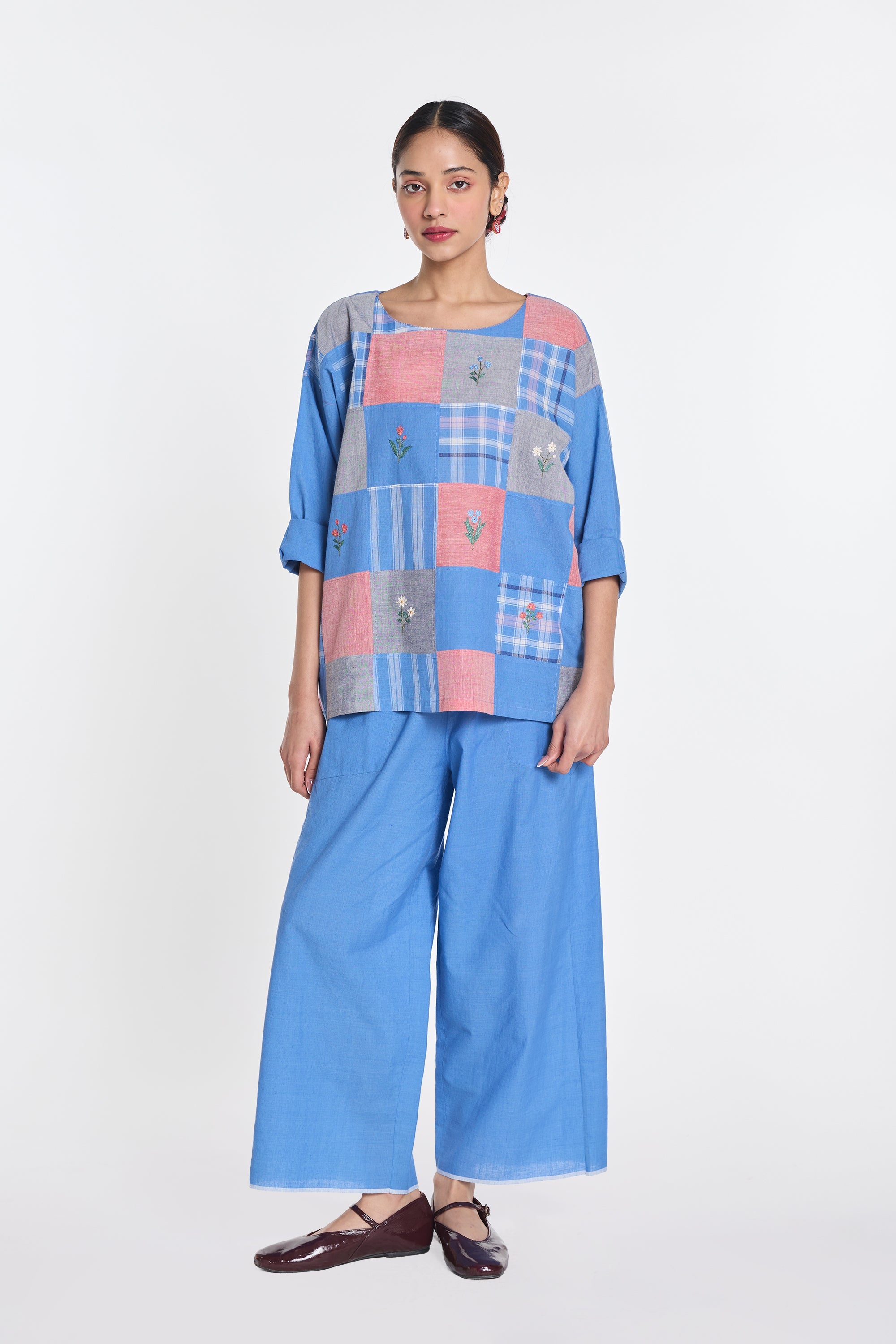 Paniculata drop shoulder top