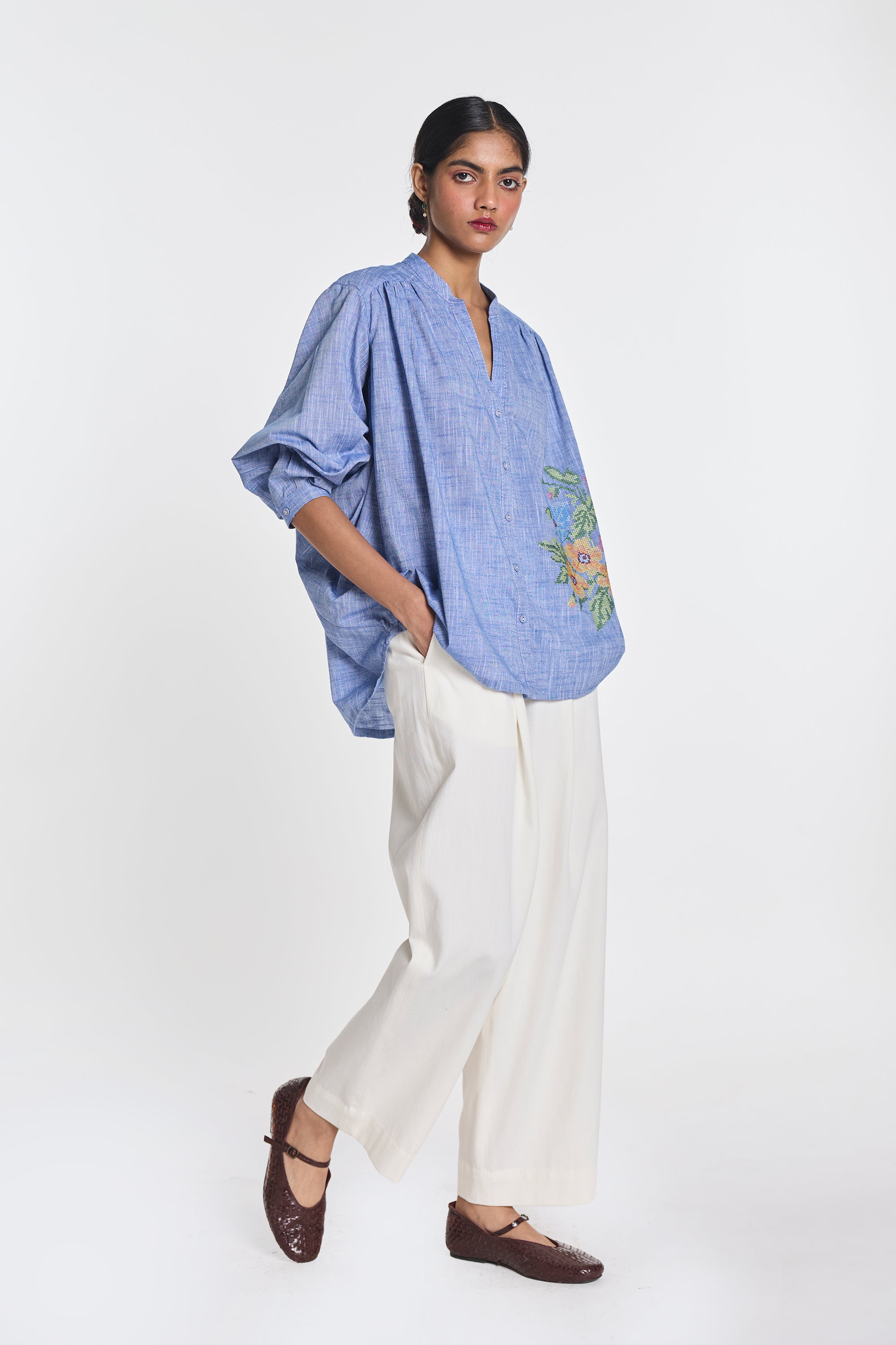 Celandine Embroidered Shirt