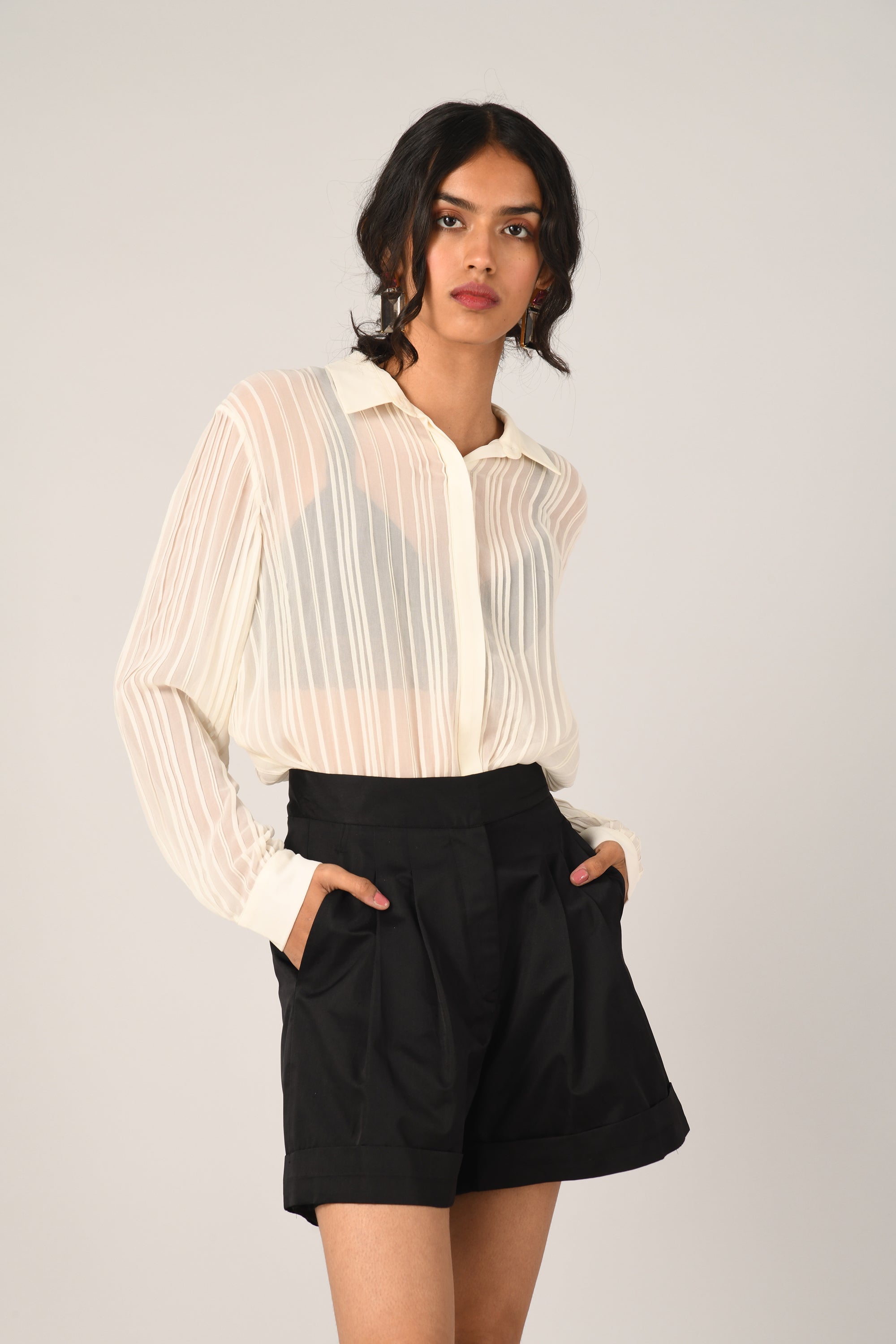 Odorata Pleated Shorts