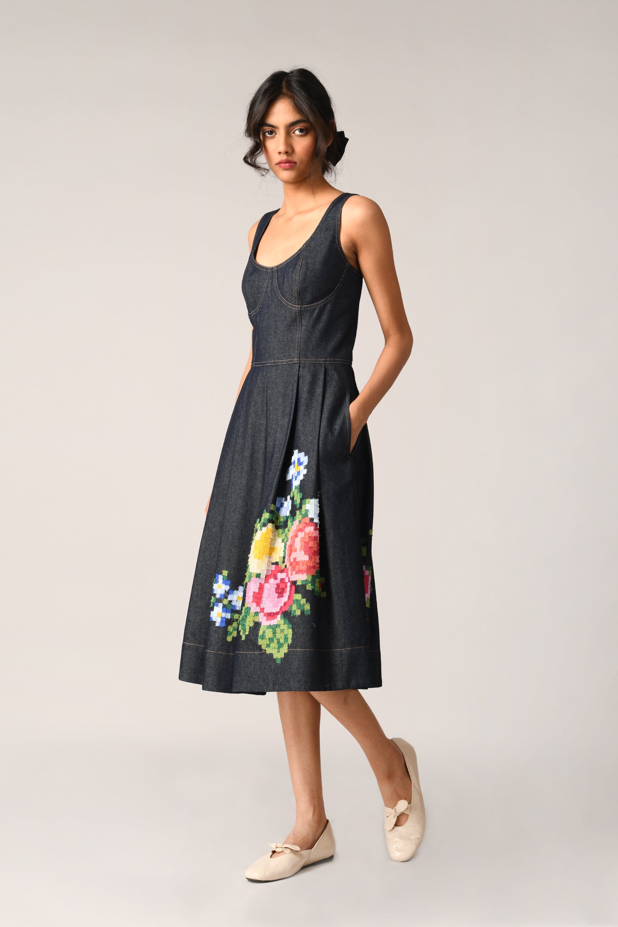 Sherardii Embroidered Corset Dress