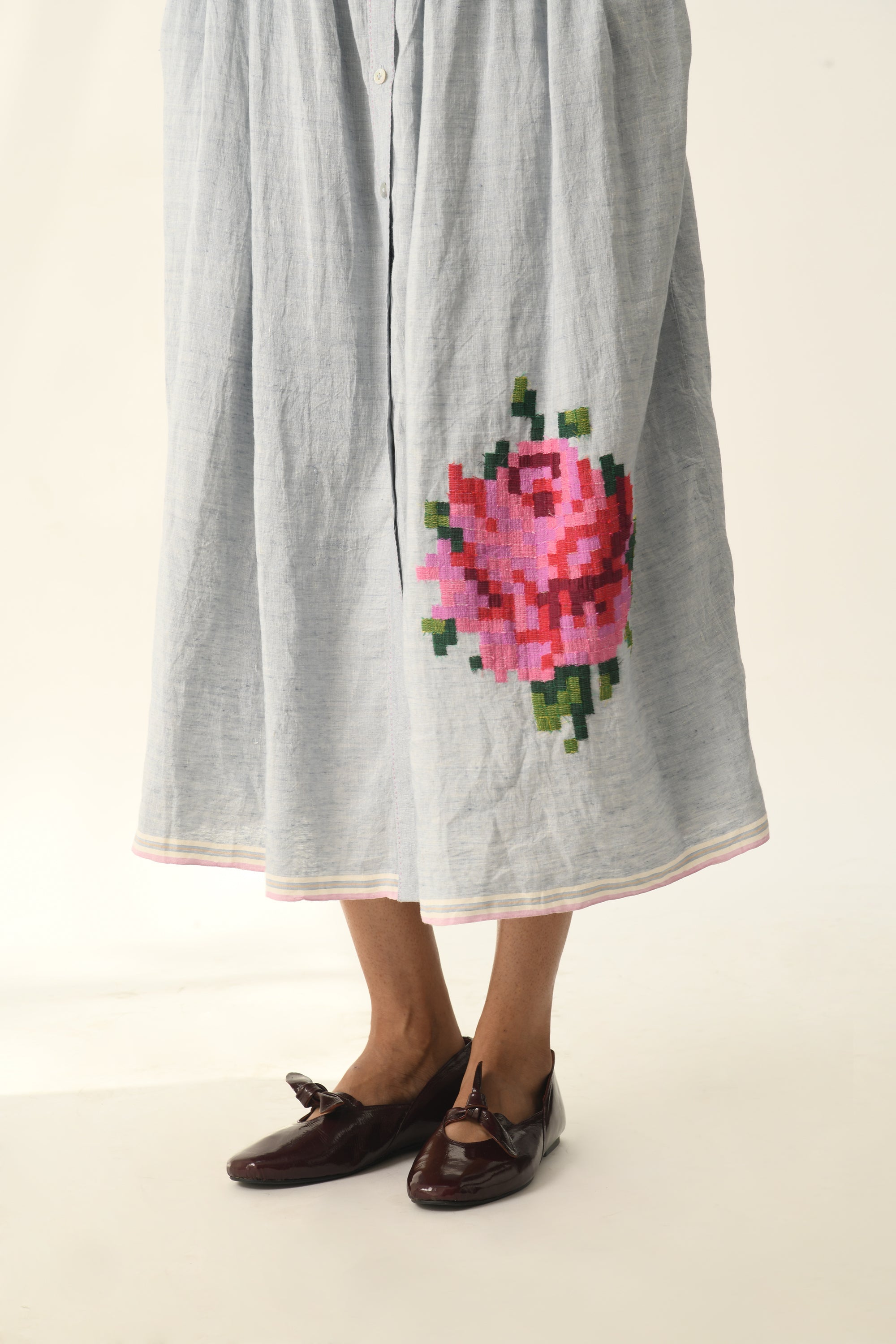 Bella Applique Embroidery Dress