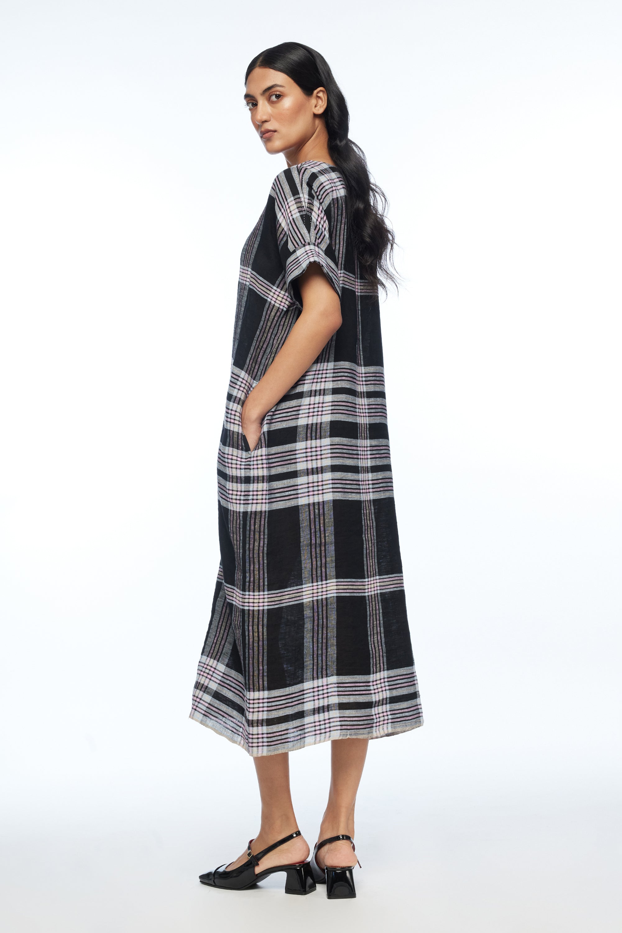 Dumalis Boat Neck Dress