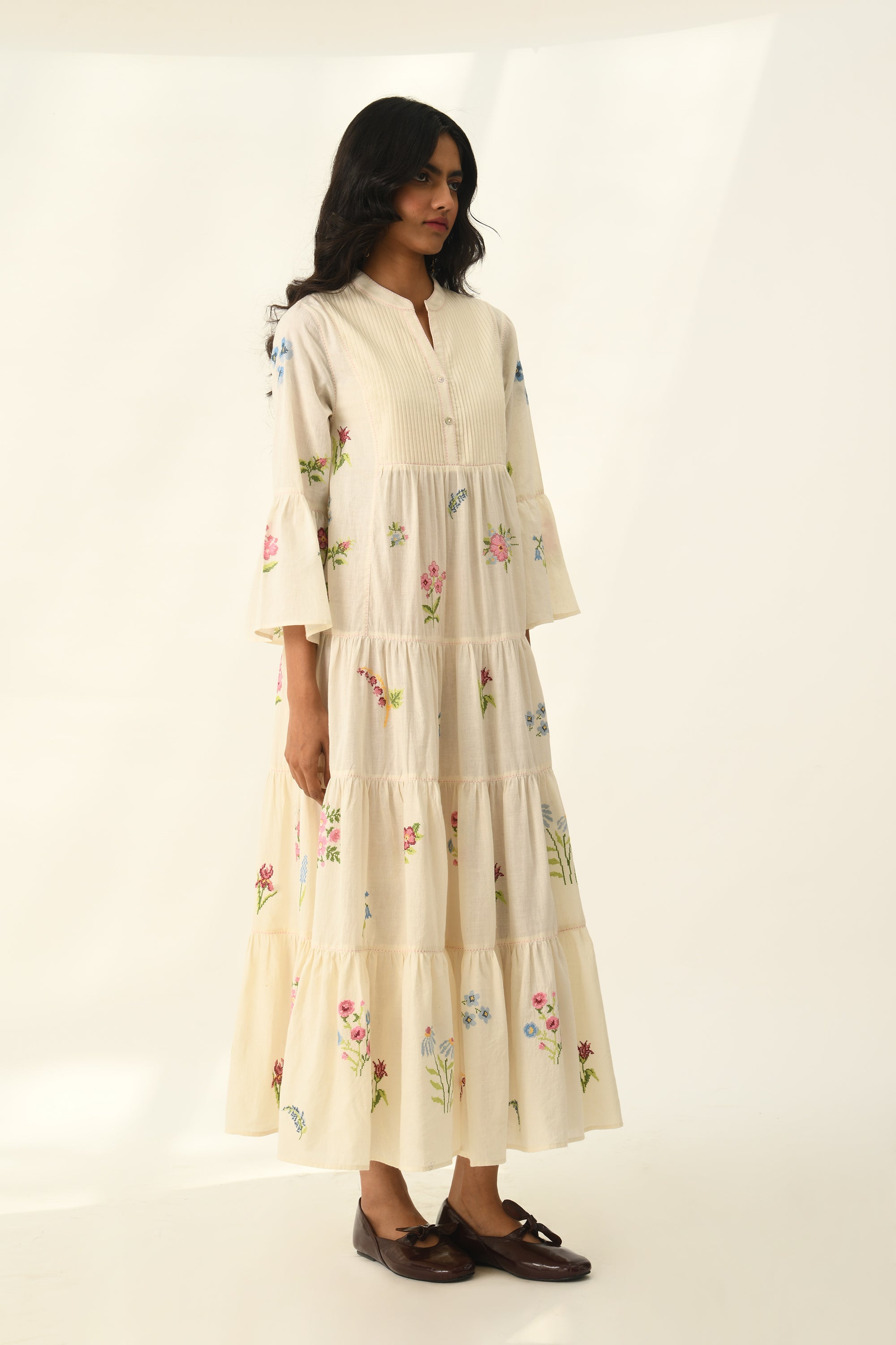 Corymbifera Embroidered Dress