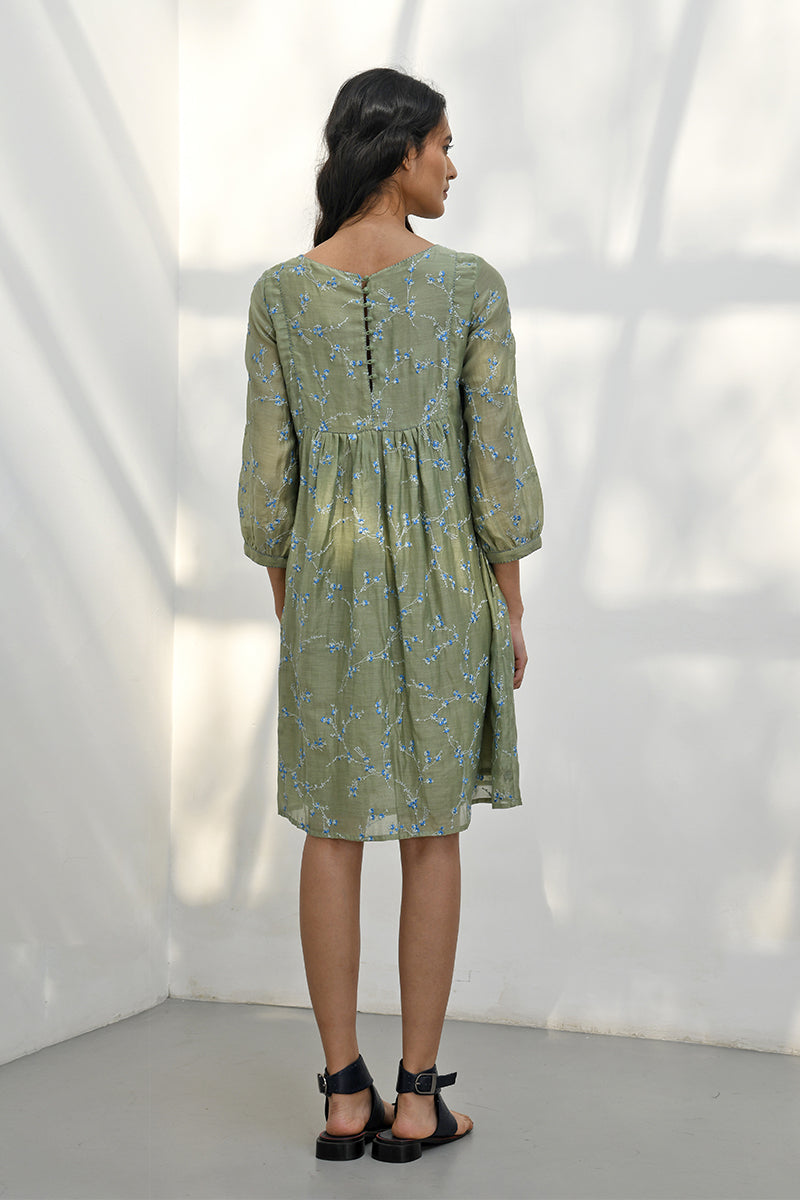 Lotusland Embroidered Dress