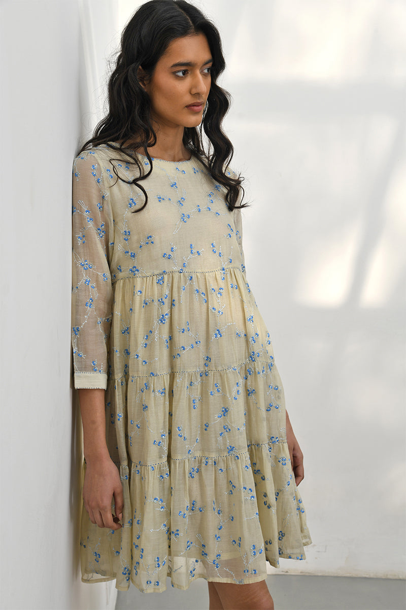 Lismore Embroidered Tiered Dress