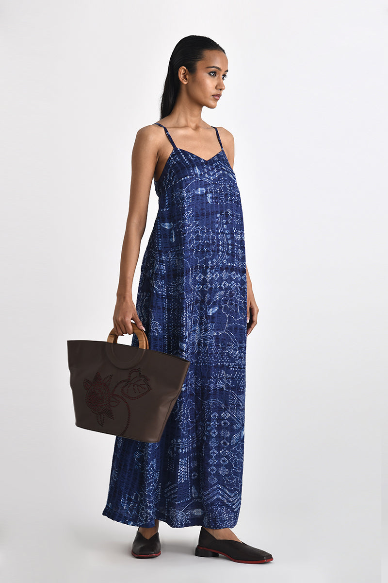 Imerose Printed Shibori Dress