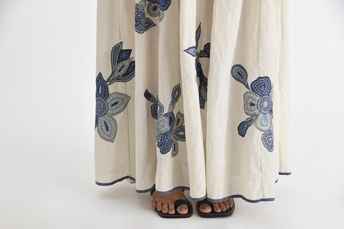 Opatija Patchwork Embroidered Dress