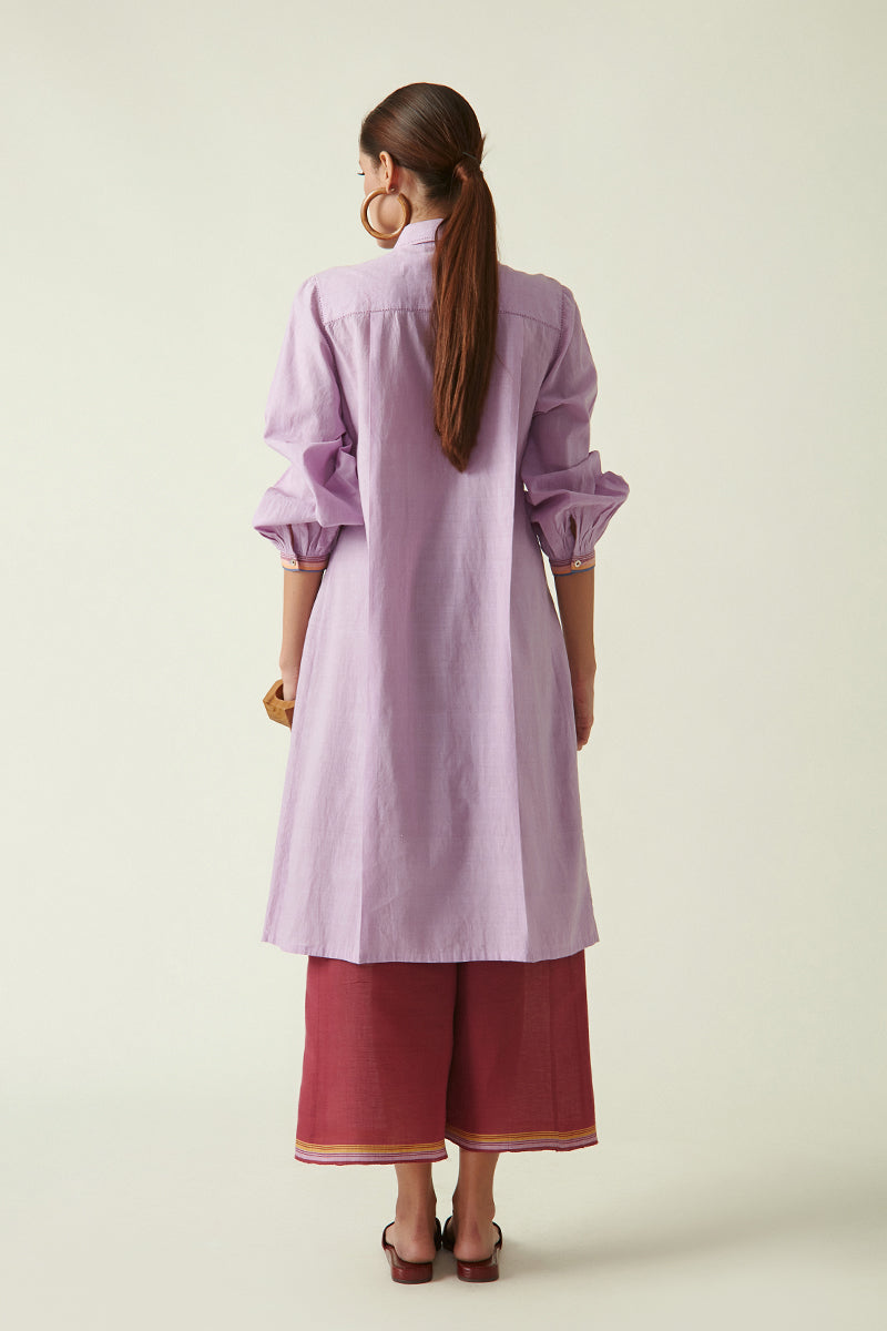 JASON SMOCKING TUNIC DRESS
