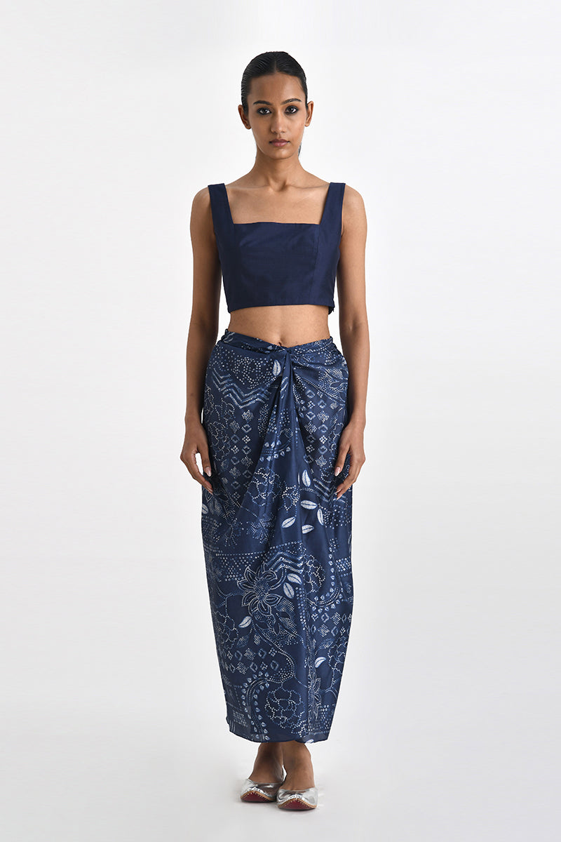 Ballacio Printed Skirt With Knot
