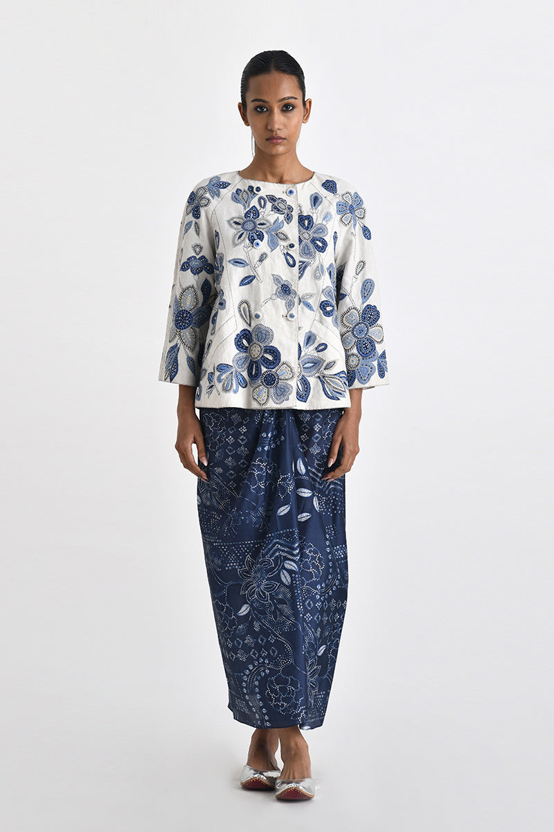 Ballacio Printed Skirt With Knot