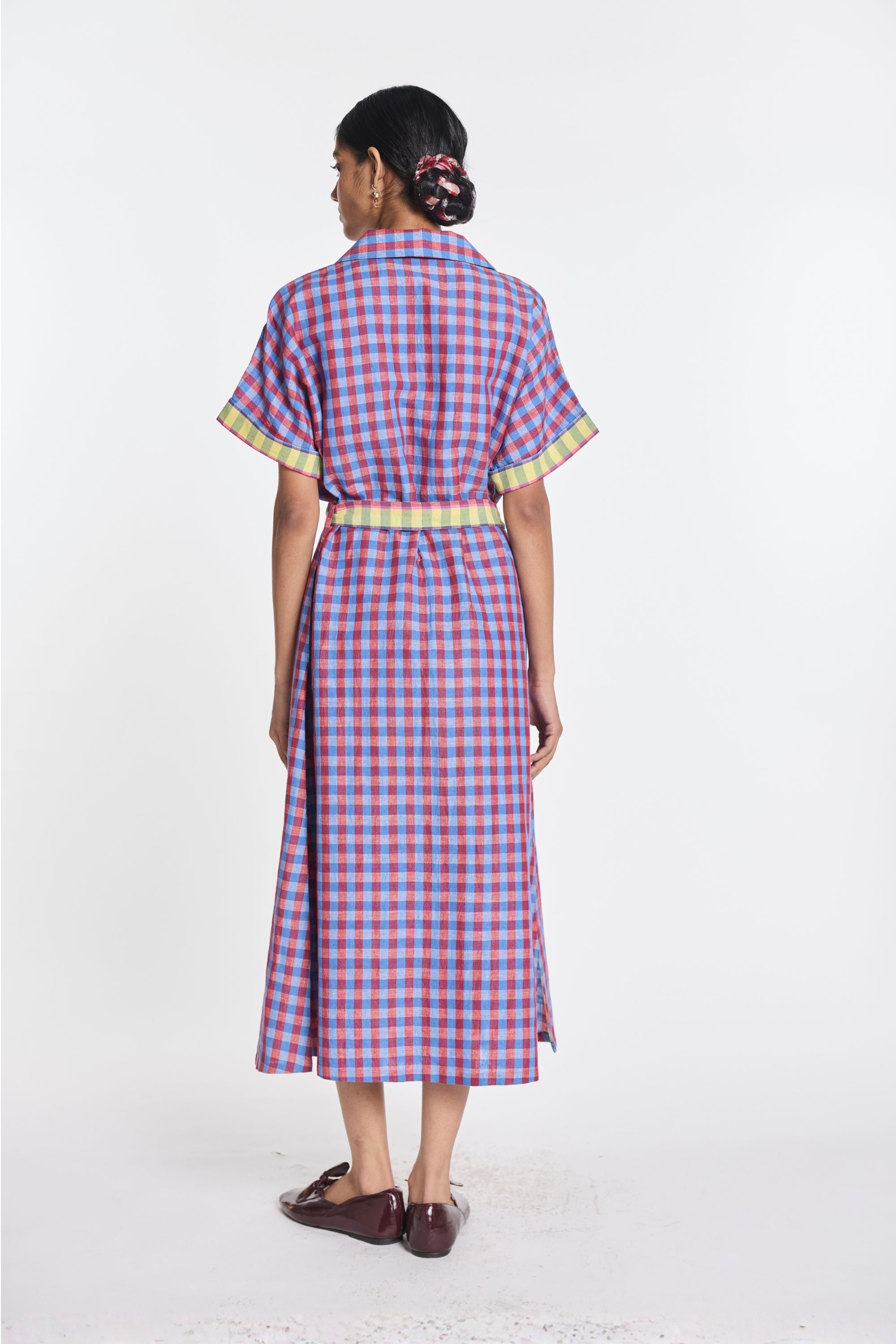 Selah Gingham Check Dress