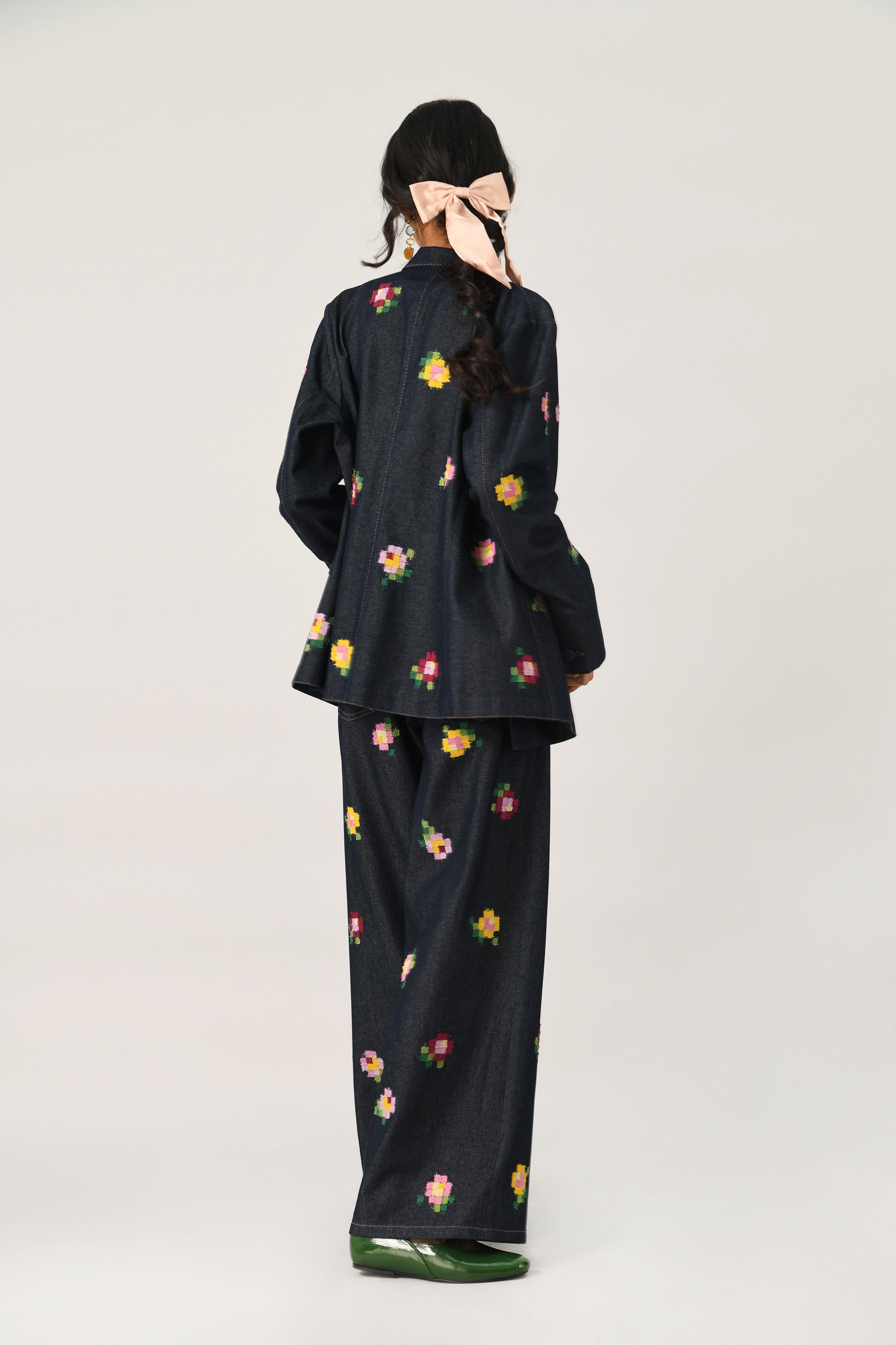 Eudicot Double-Breasted Embroidered Jacket