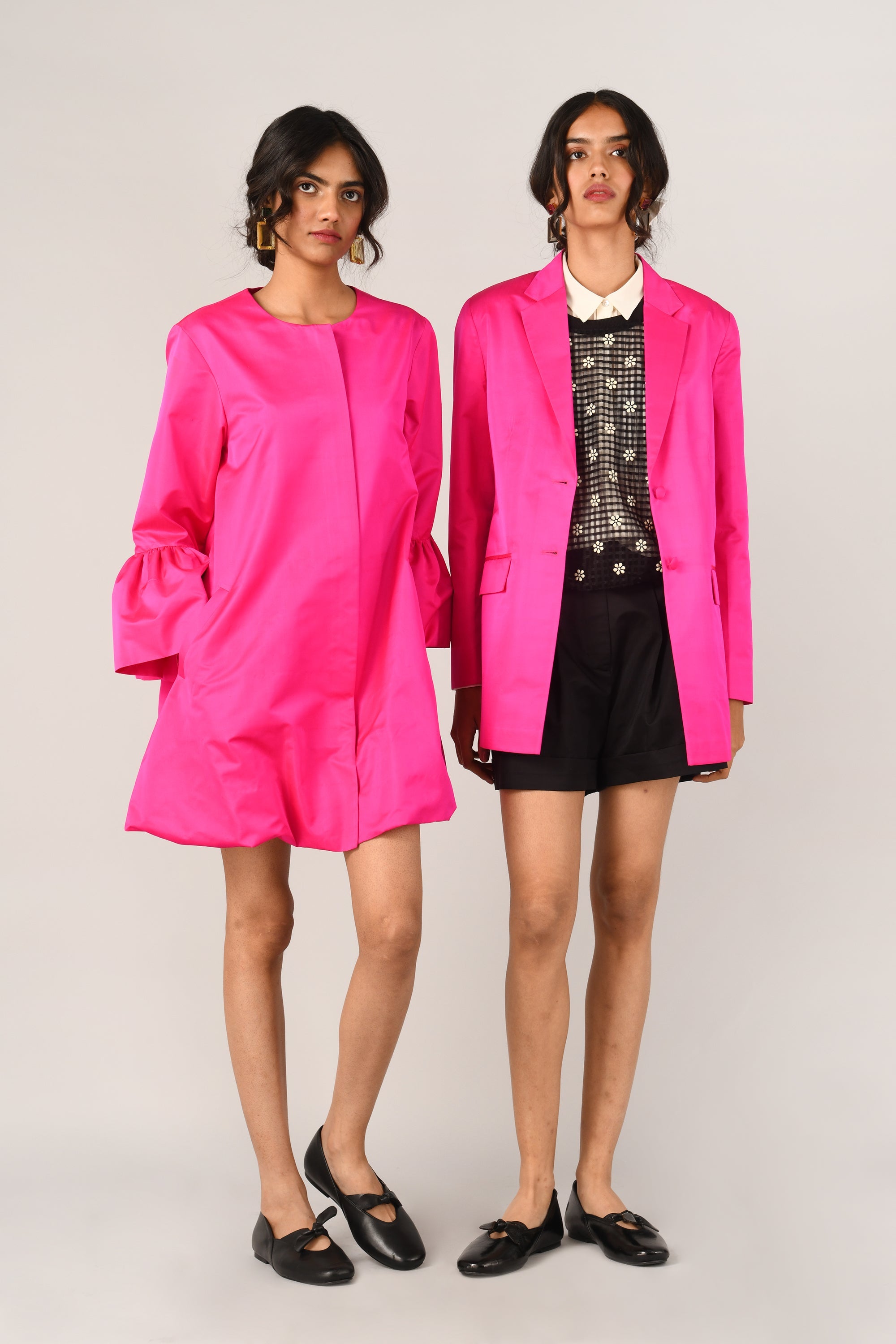 Rugosa Twisted Hem Zipper Dress