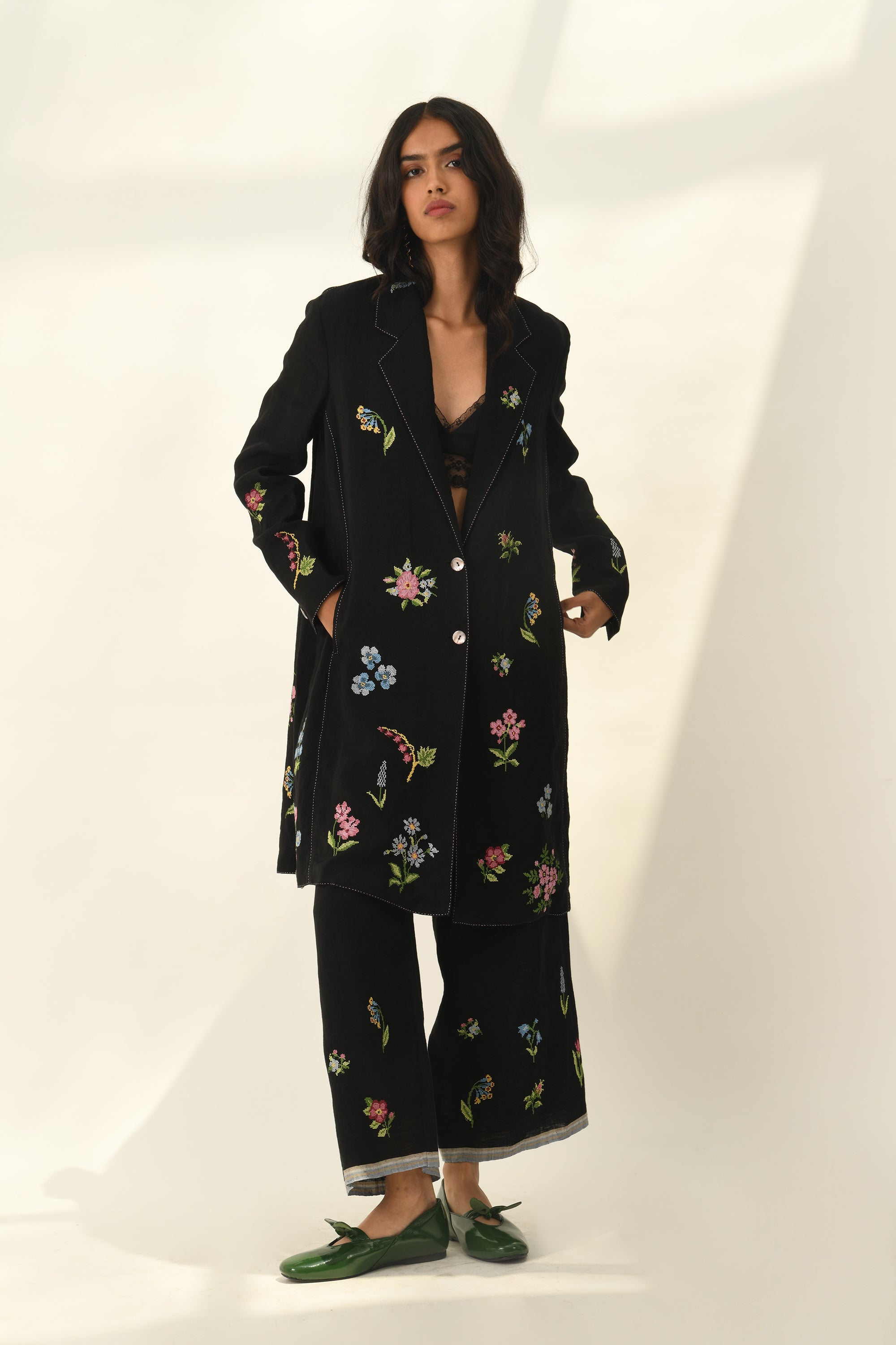 Delbard Embroidered Pants