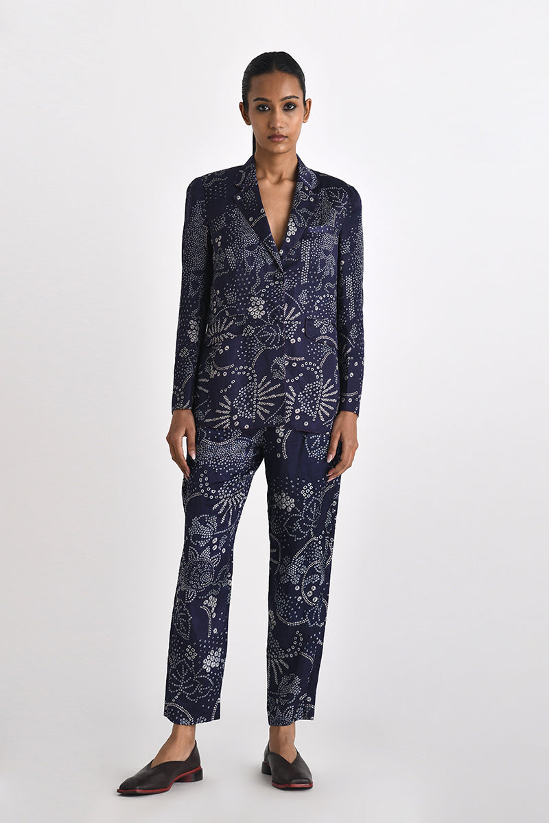 Argolis Lapel Printed Jacket