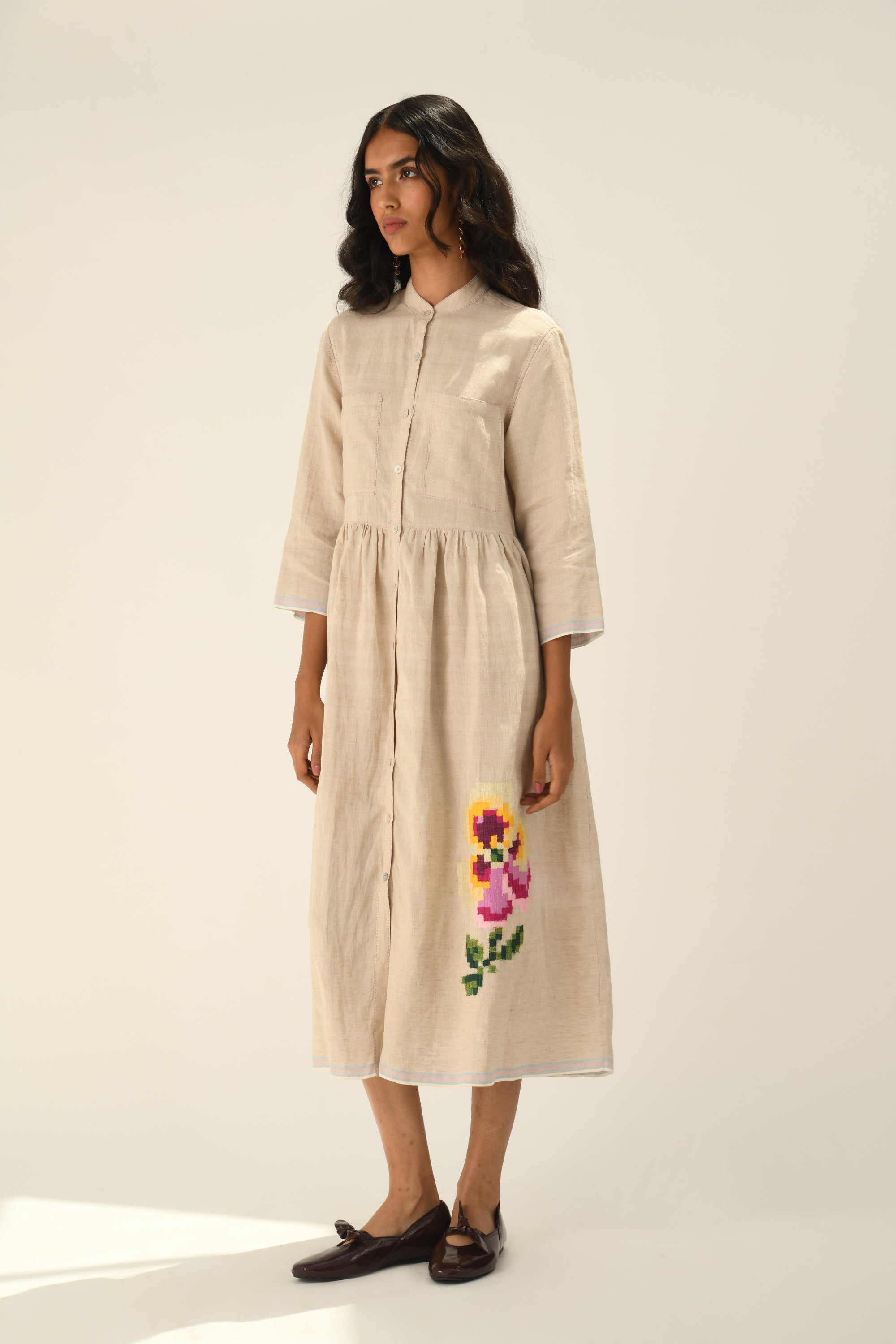 Massiana Embroidery Dress