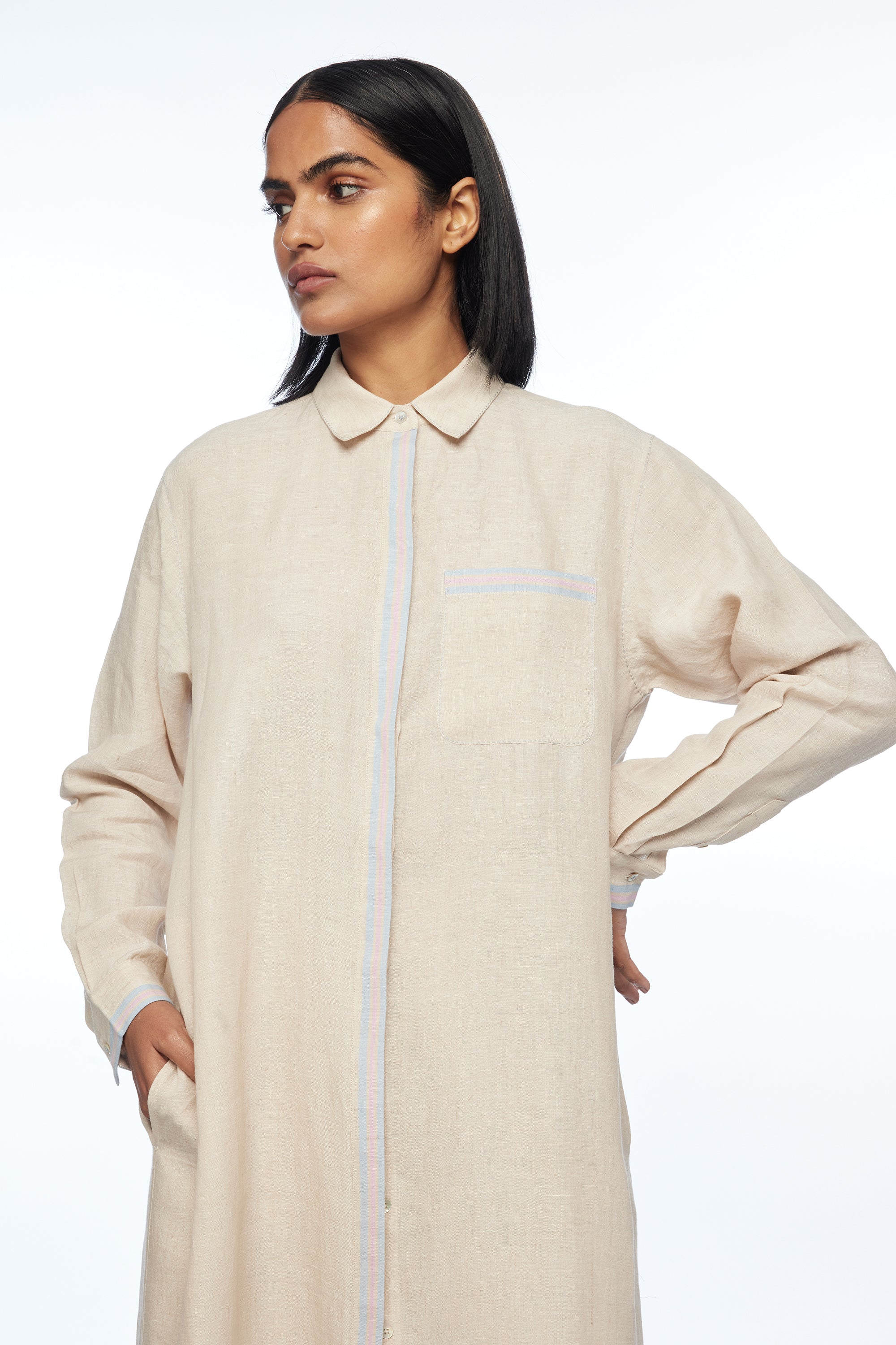 Polyantha Front Open Tunic