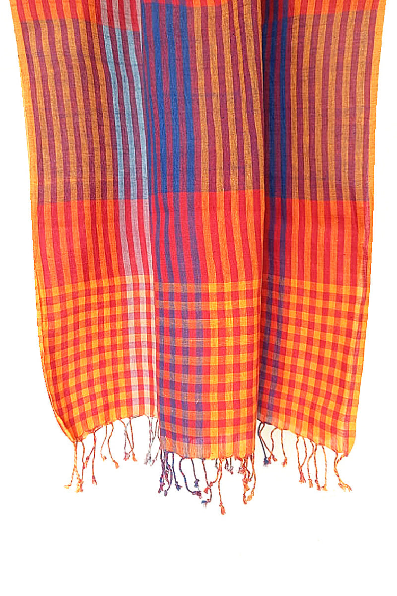 Papaver Check Scarf