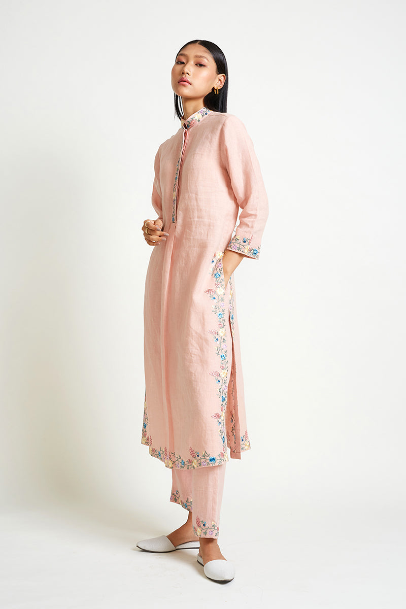 Candytuft Embroidered Kurta Set
