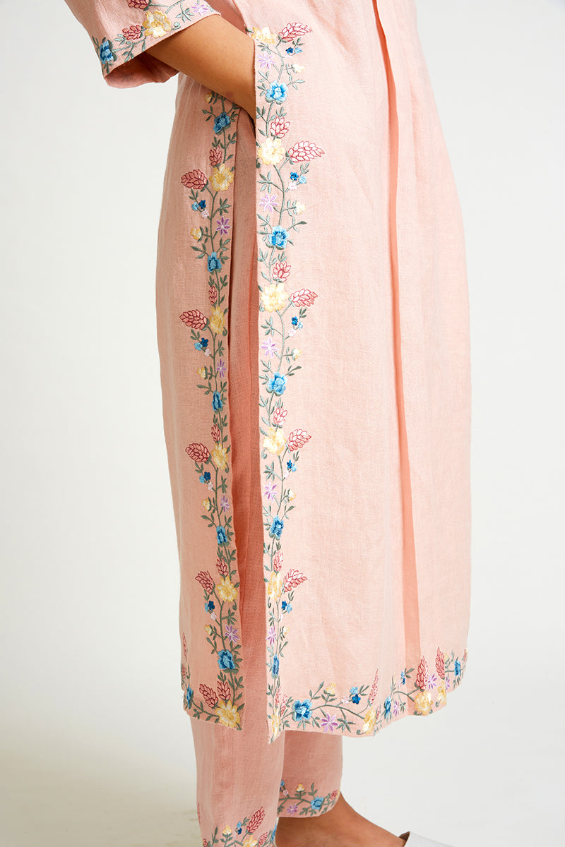 Candytuft Embroidered Kurta Set