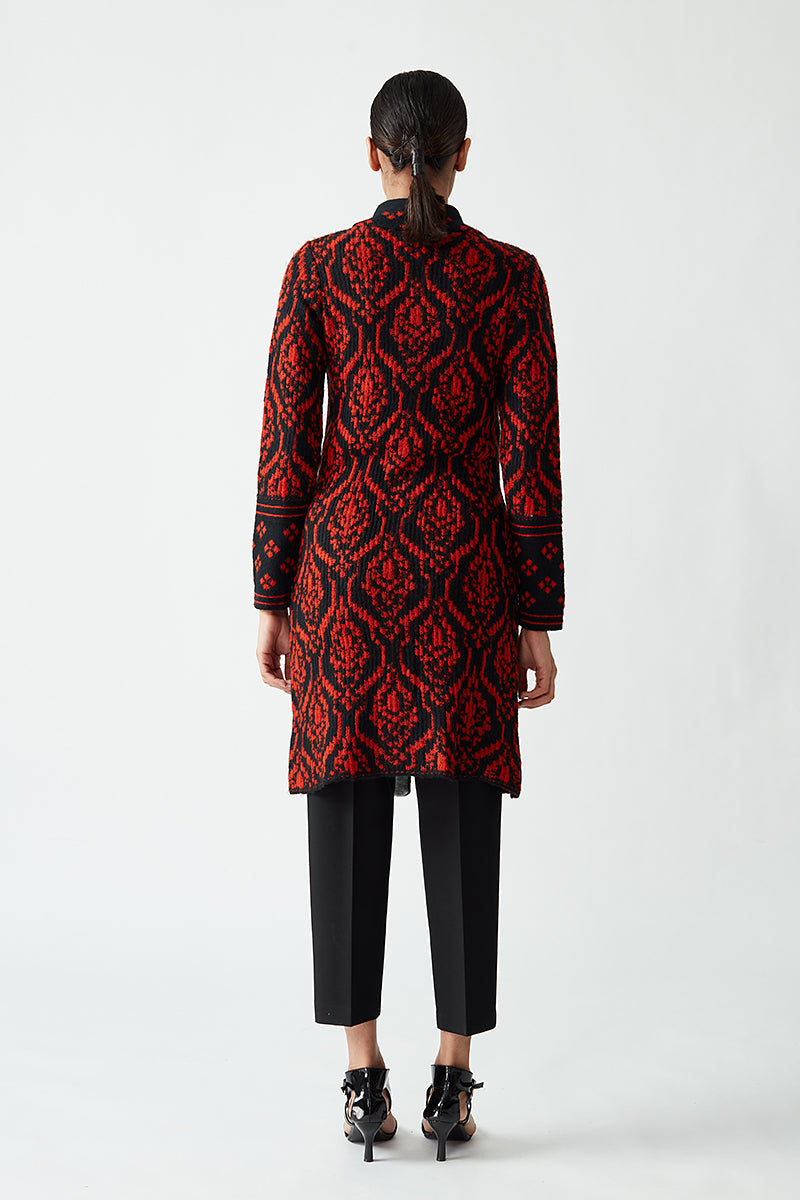 Knitted Jacquard Jacket