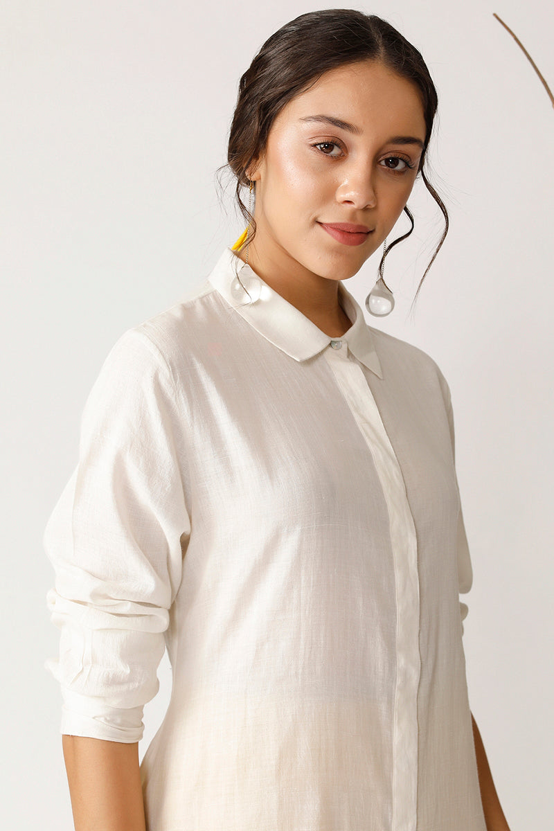 BERTINI ASYMMETRIC COLLARED TUNIC