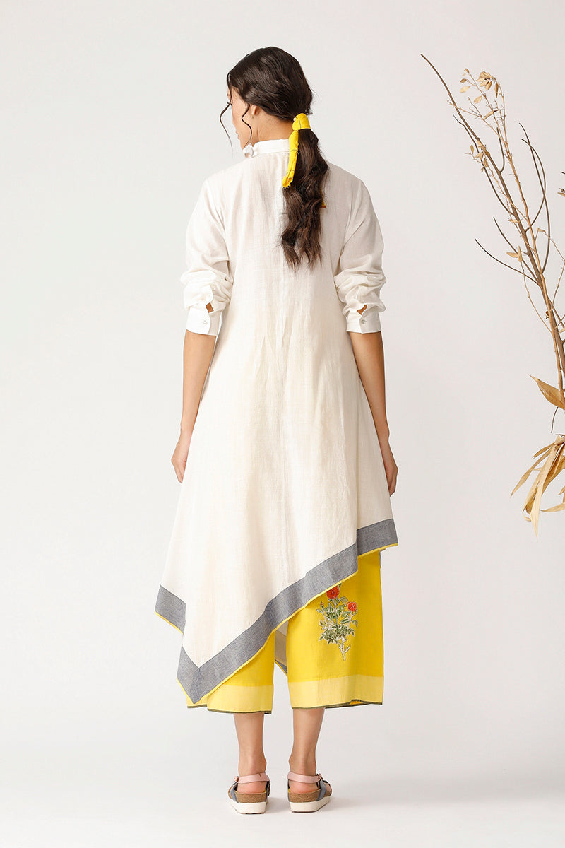 BERTINI ASYMMETRIC COLLARED TUNIC