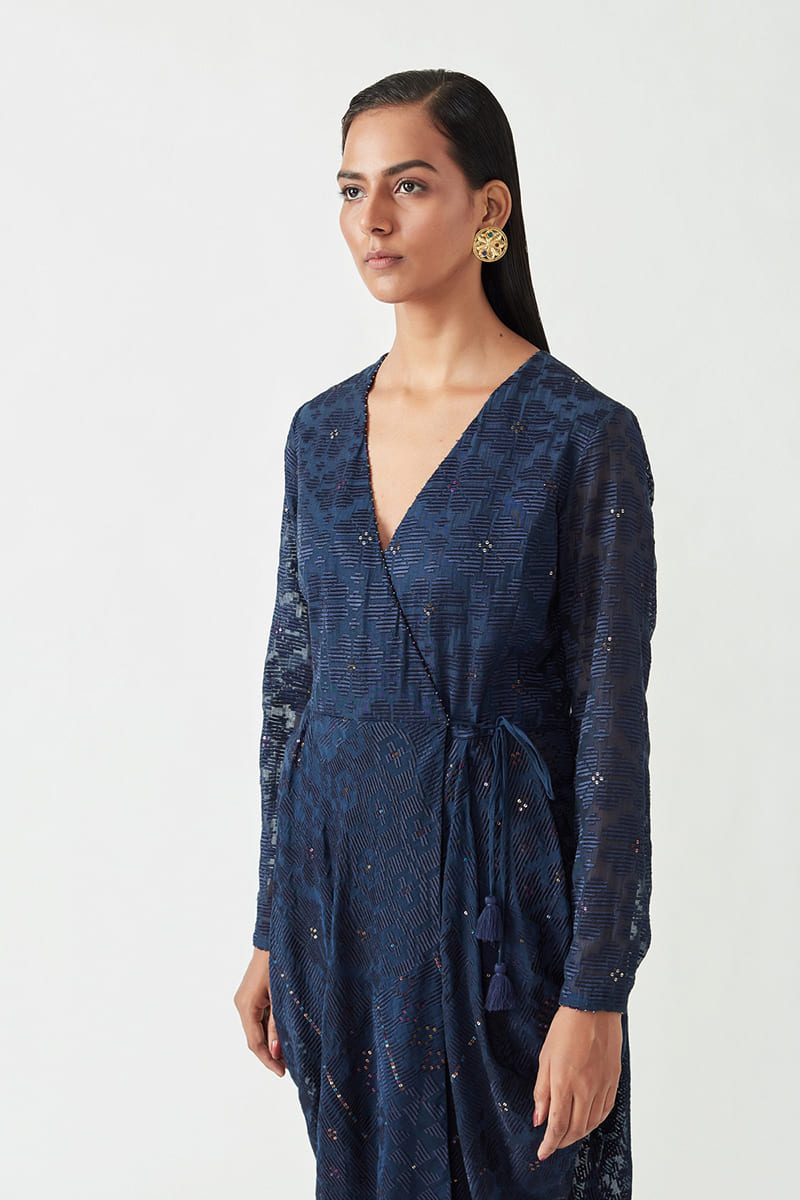 OSCAR EMBROIDERED DRESS