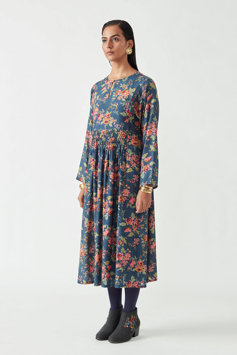 PEPITA PRINTED DRESS