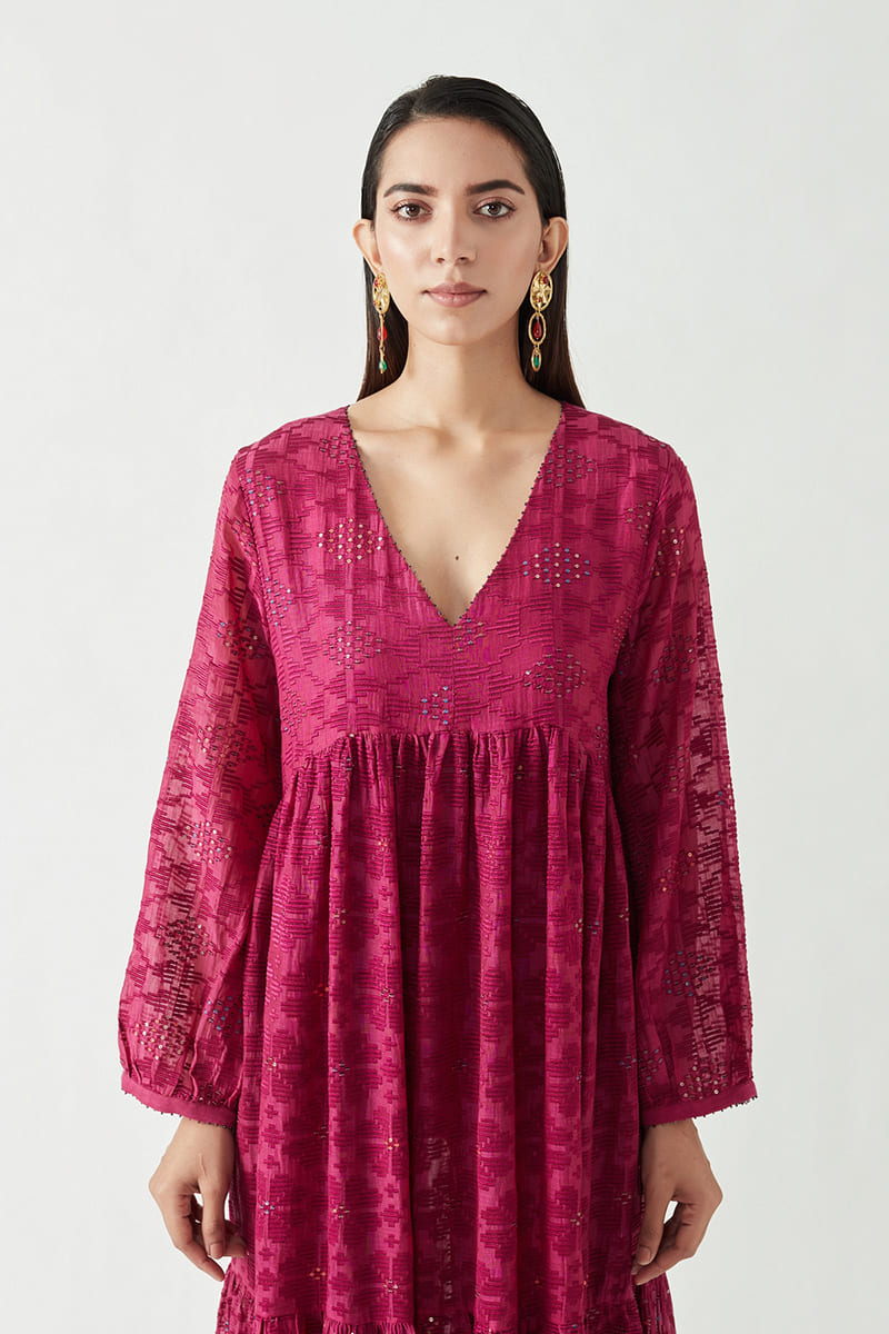 STELLA EMBROIDERED DRESS