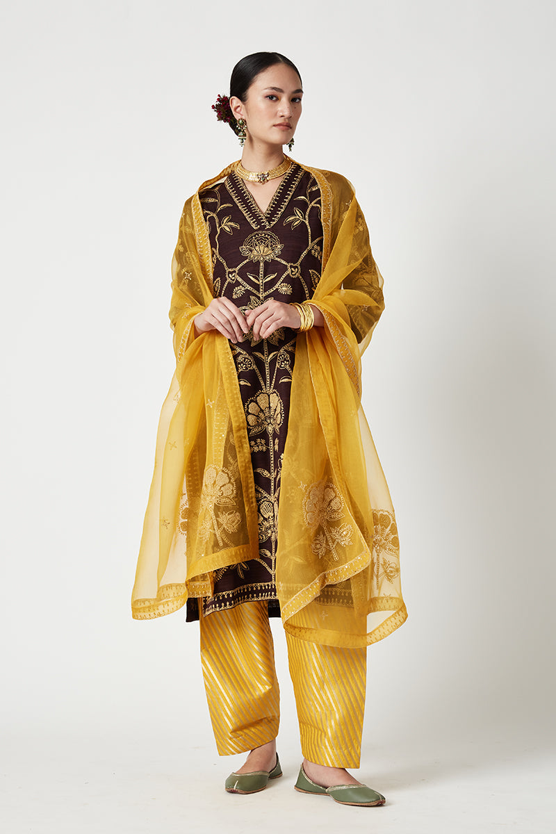 Aabidah Embroidered Kurta Set