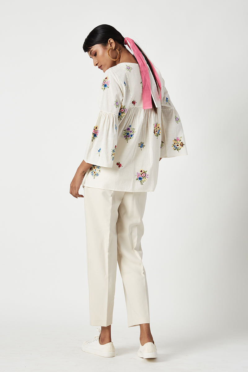 Crathes Embroidered Top