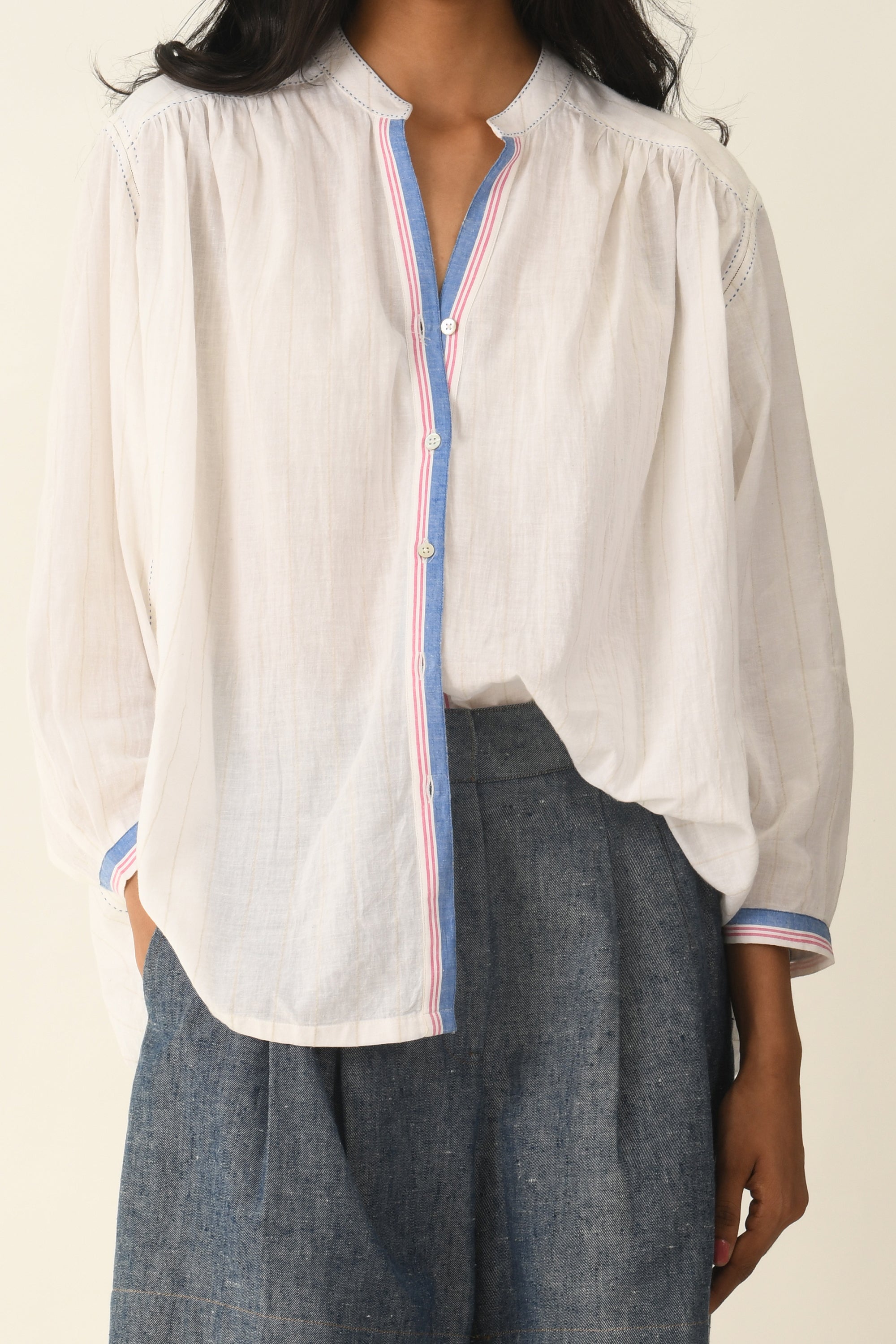 Sabinii Smocking Shirt
