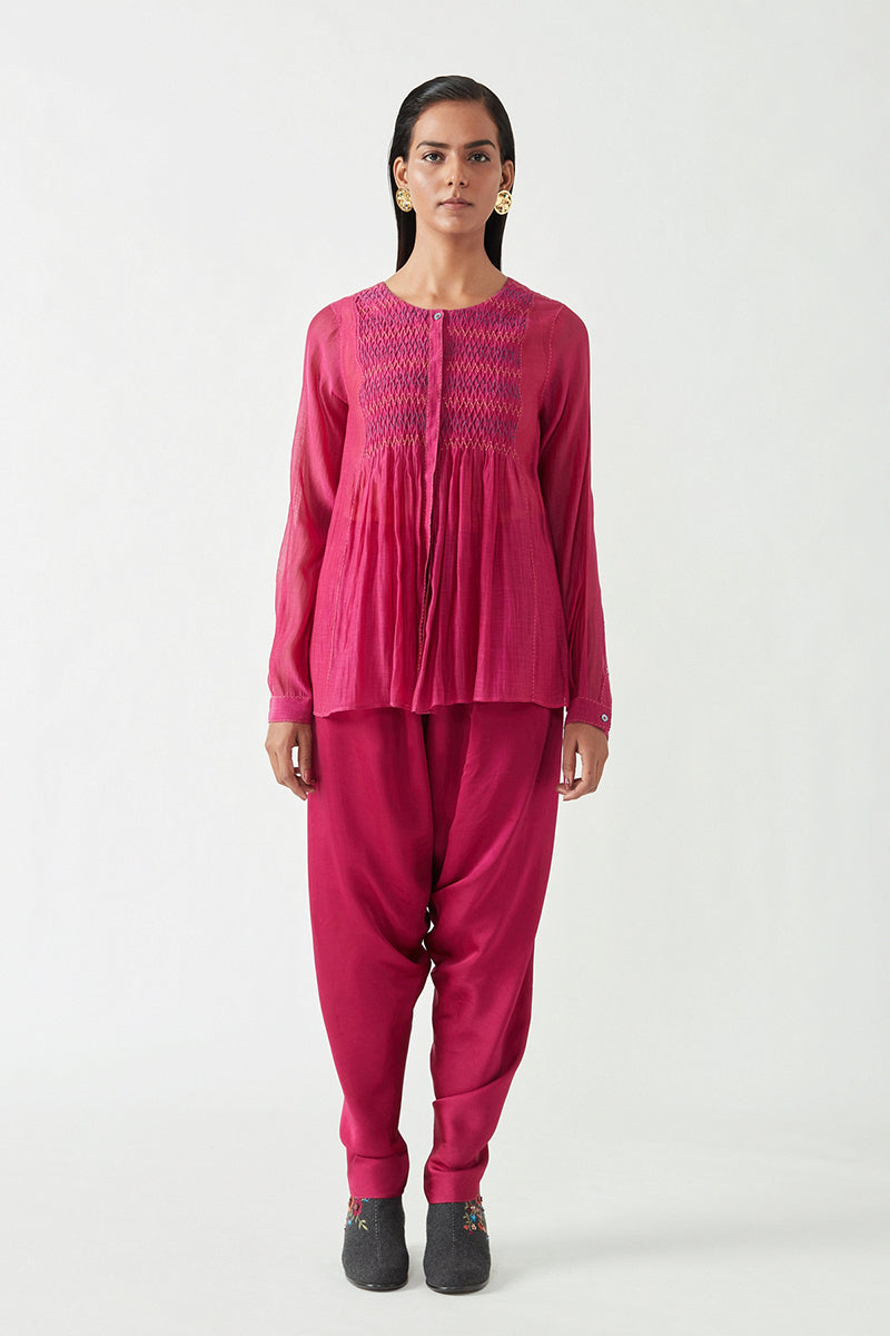 TORRES SMOCKING TOP