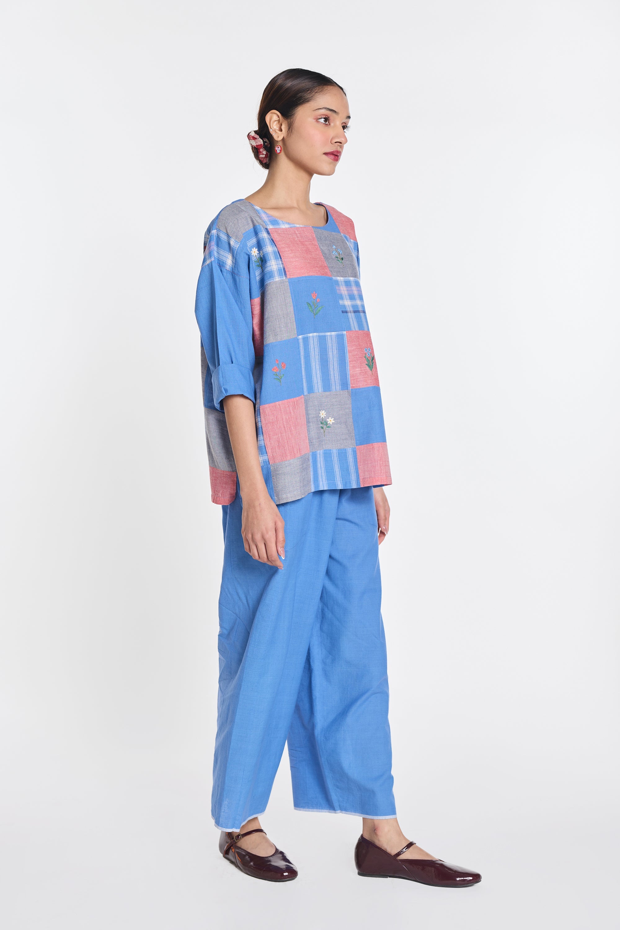 Paniculata drop shoulder top