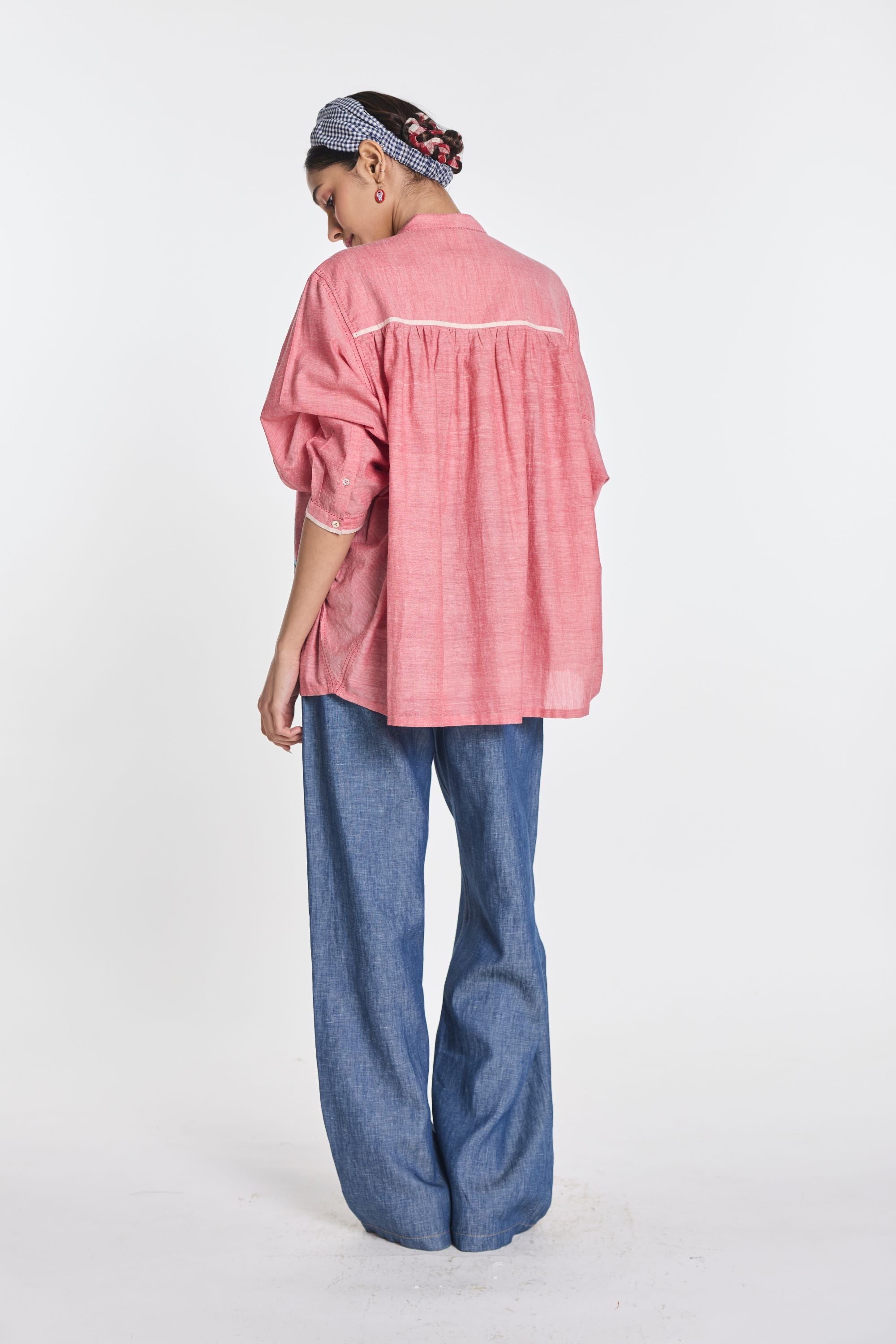 Scabiosa Embroidered Shirt