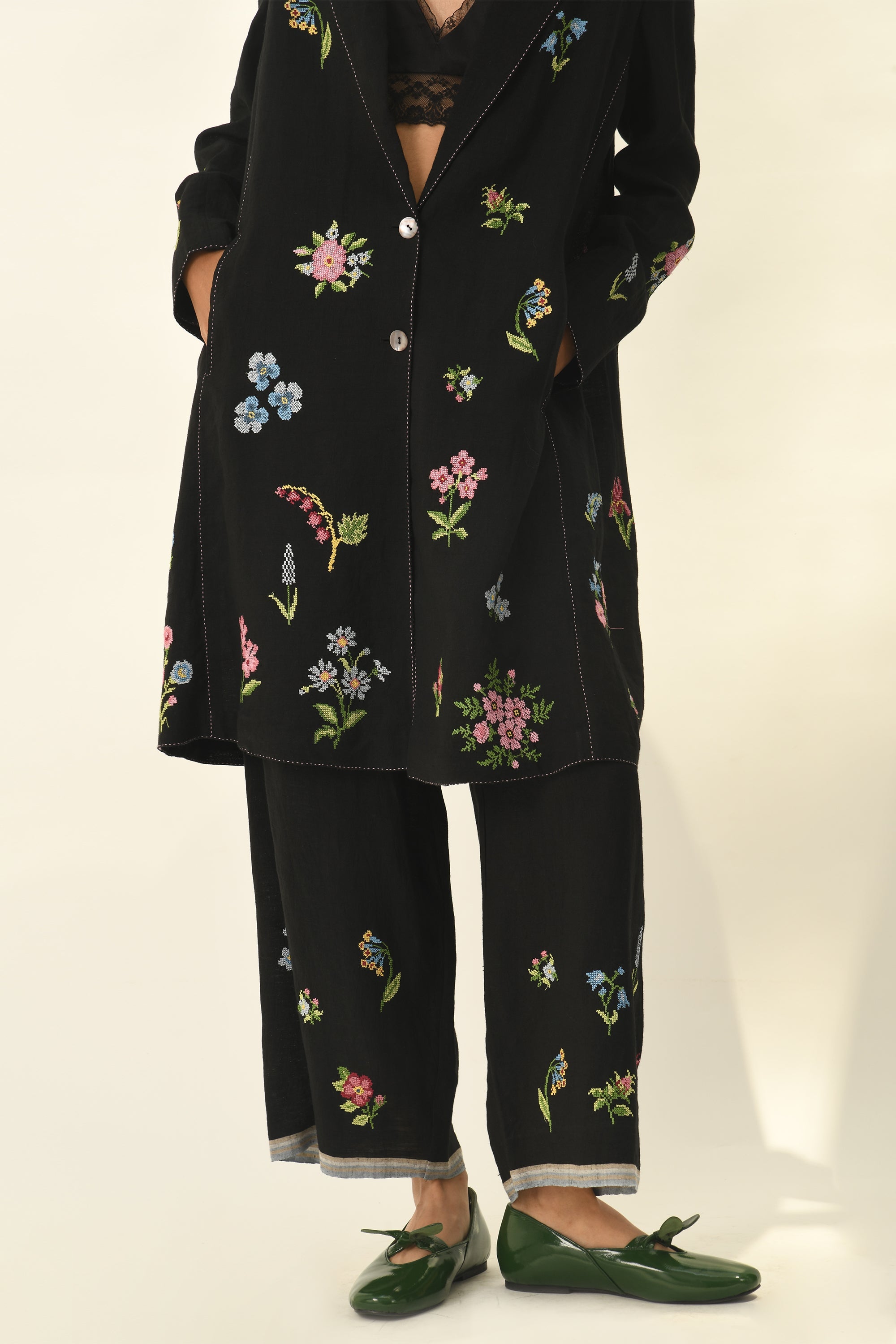Delbard Embroidered Pants