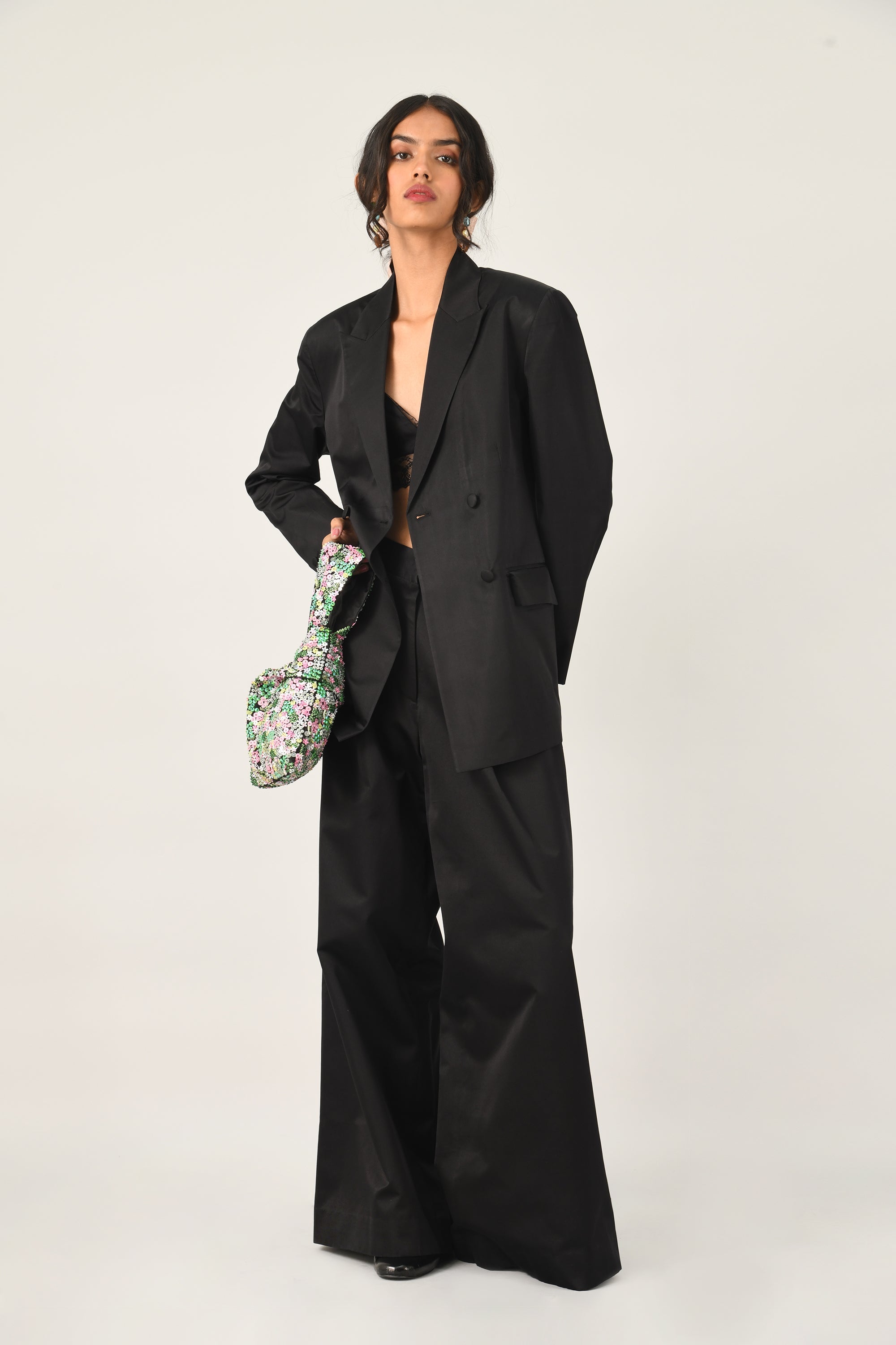 Setigera Pleated Wide Leg Trousers