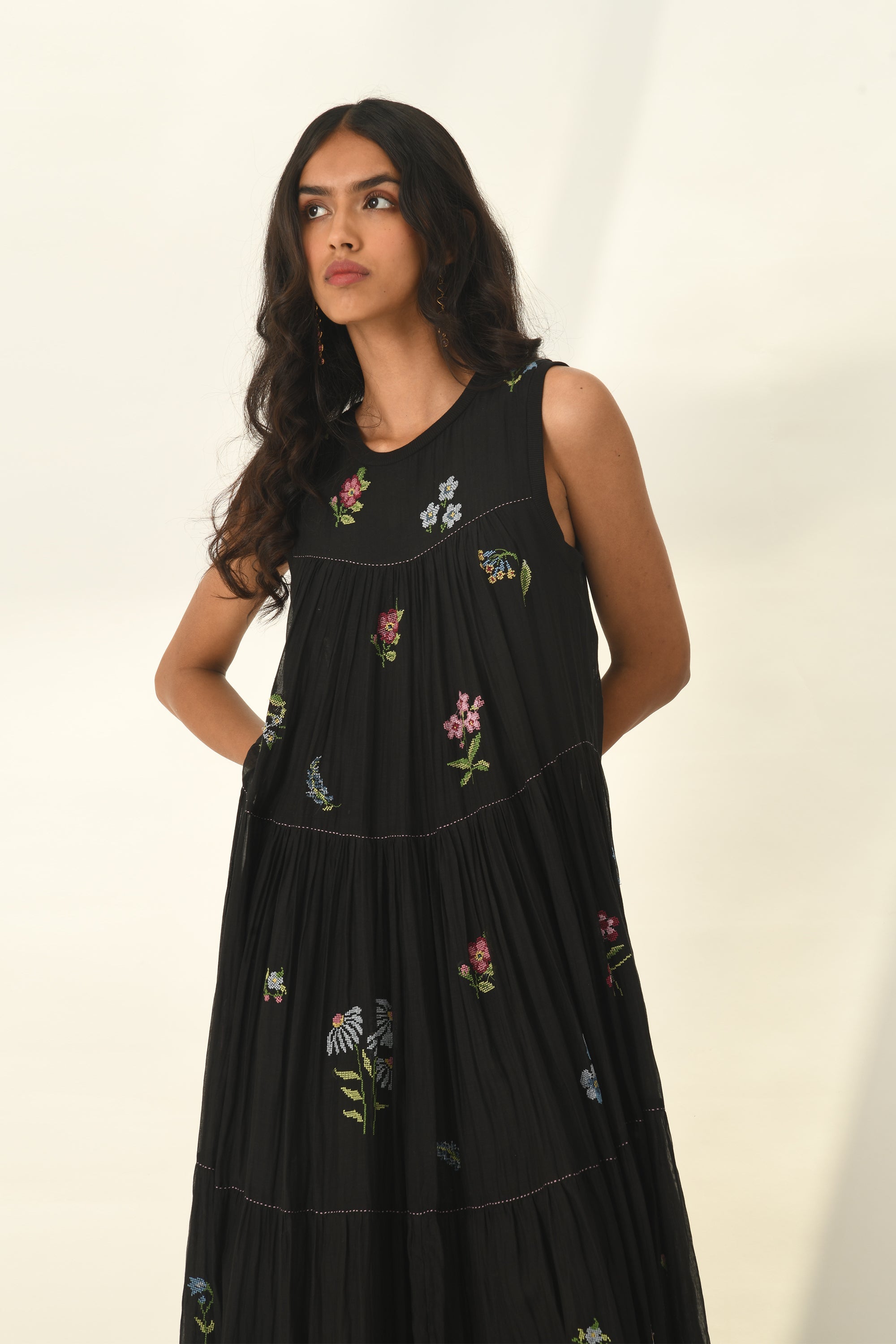 Glabrifolia Embroidered Dress