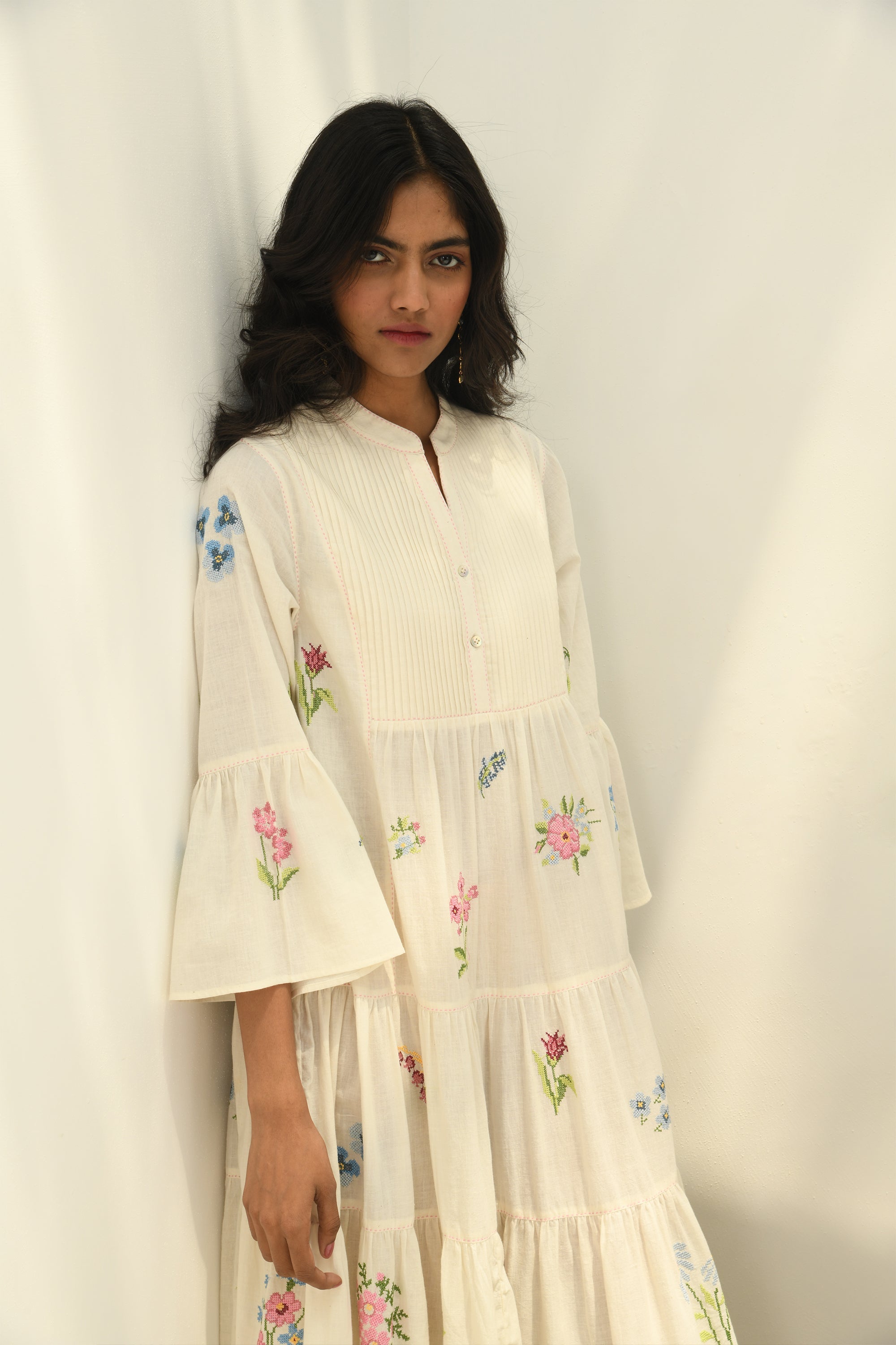 Corymbifera Embroidered Dress