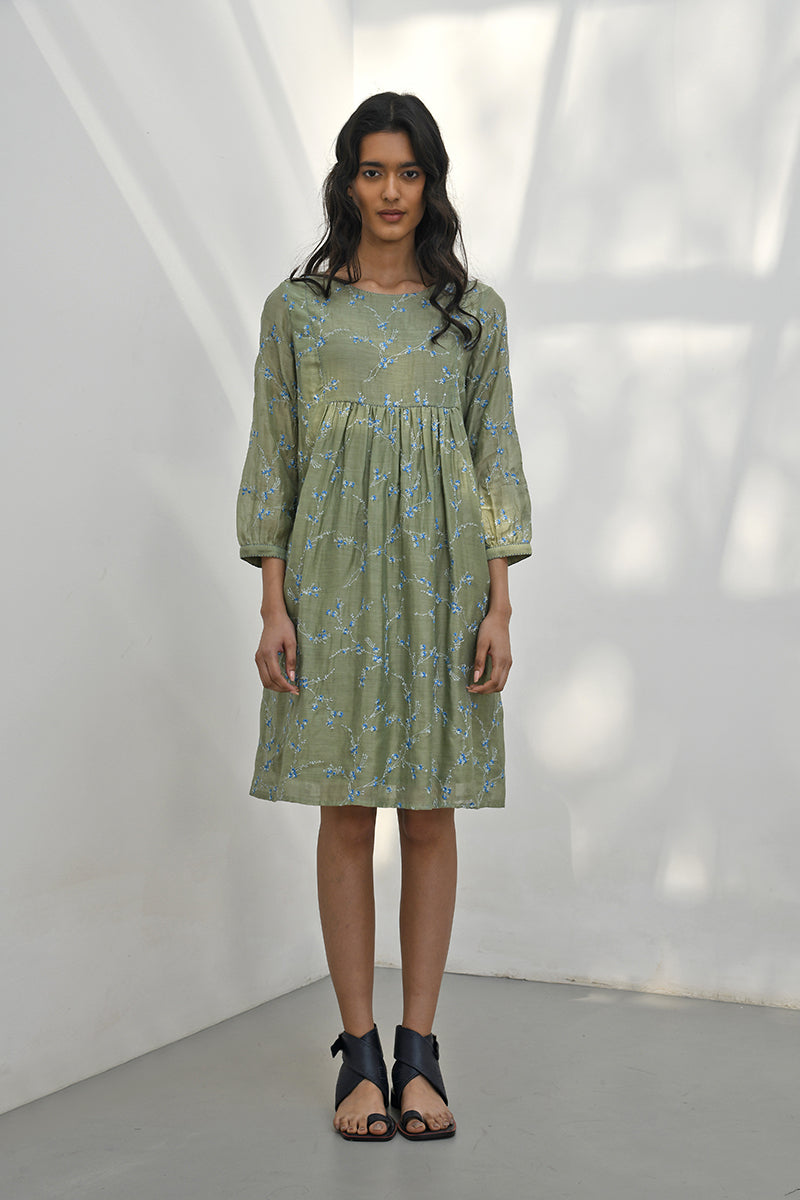 Lotusland Embroidered Dress